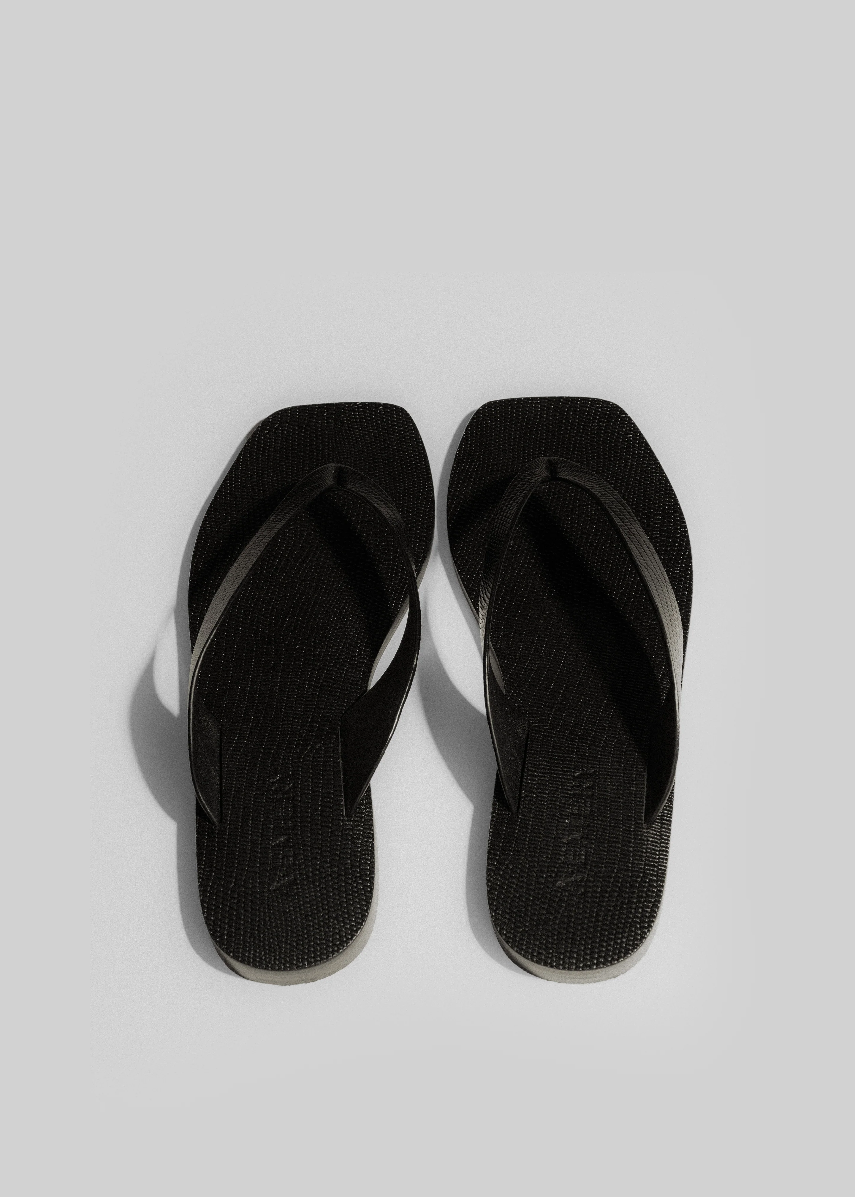 A.Emery The Kinto Sandals - Black Embossed Lizard - Image 5