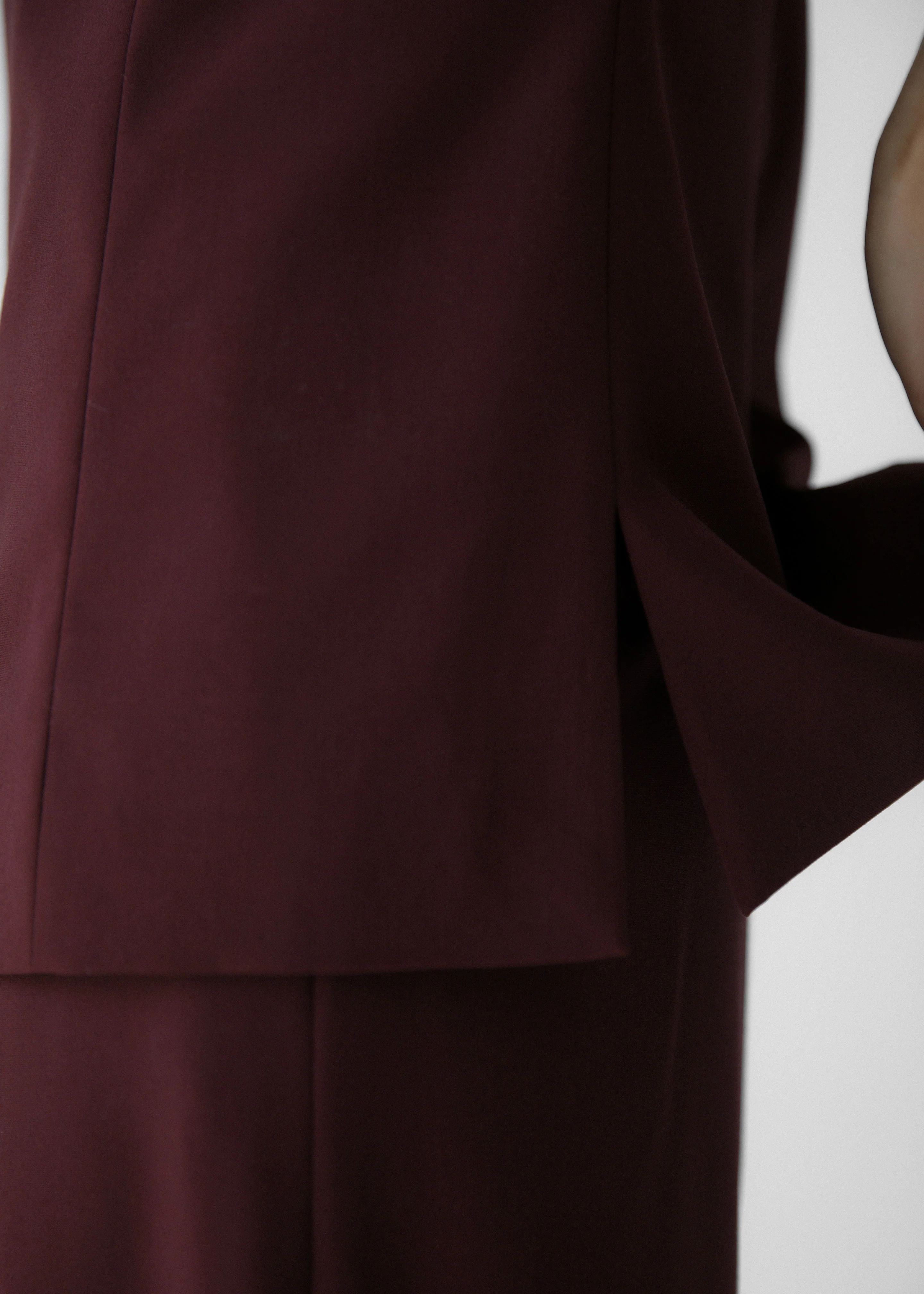Abbie Strapless Top - Burgundy - Image 6