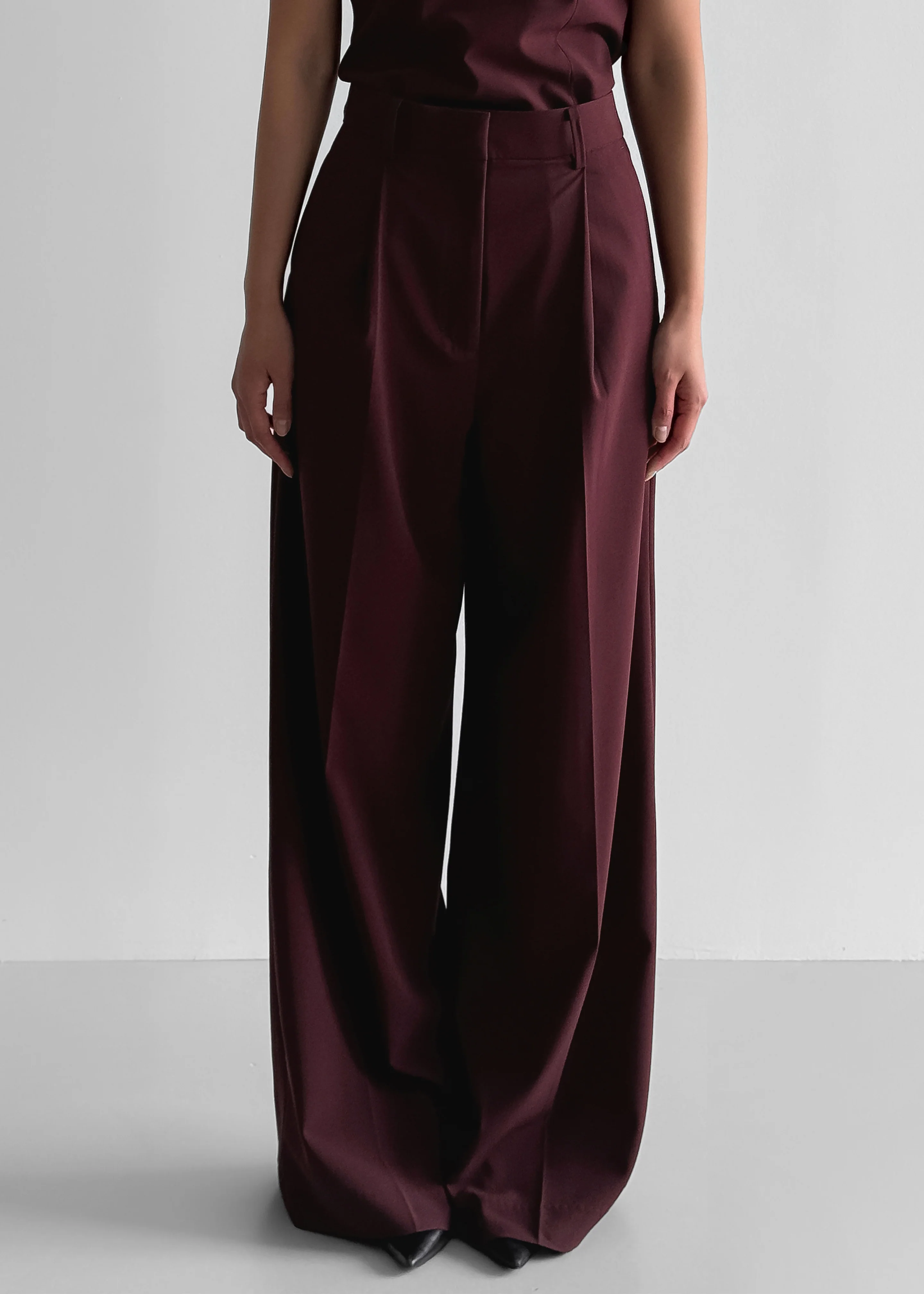 Abbie Trousers - Burgundy - Image 4