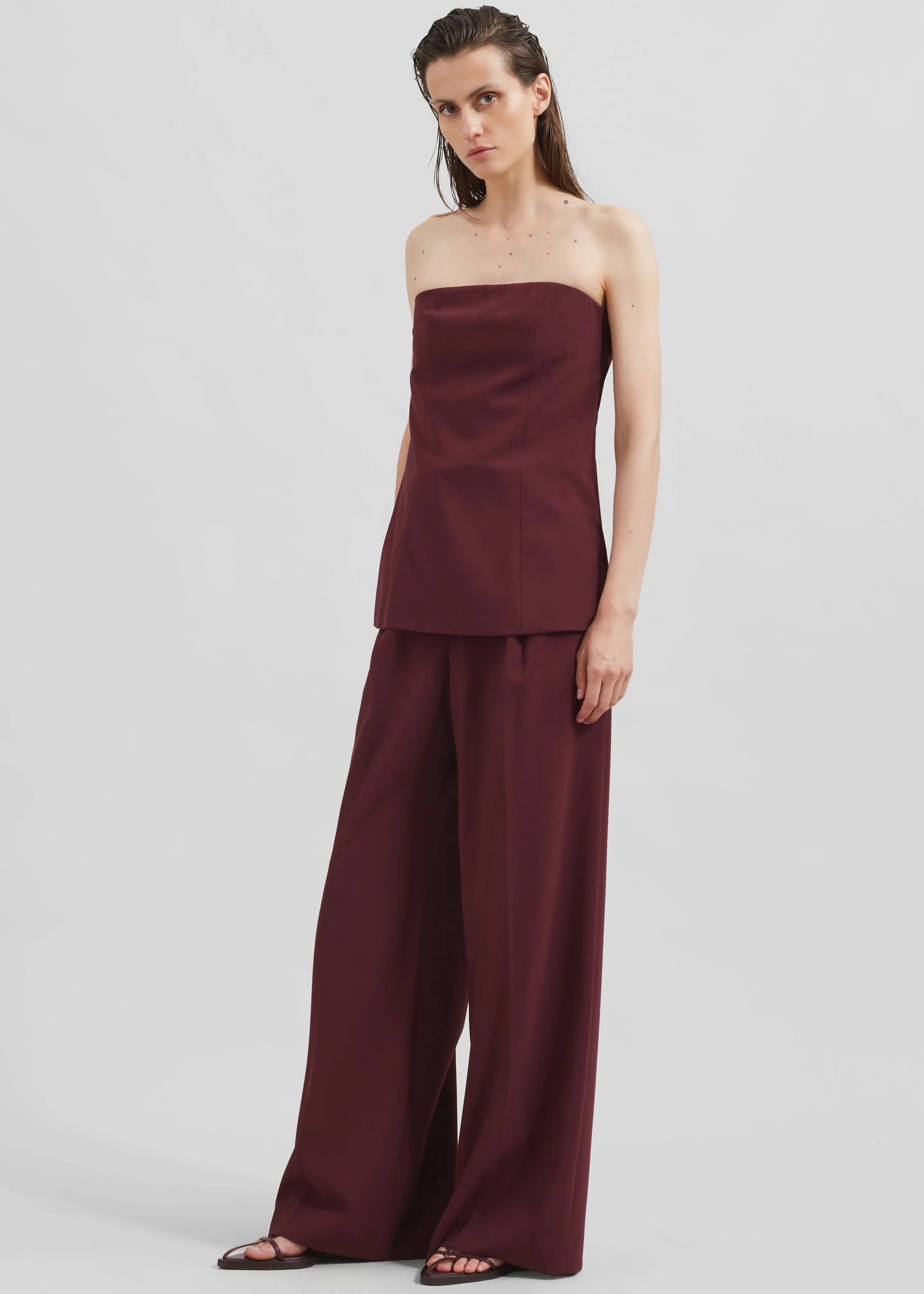 Abbie Trousers - Burgundy - Image 6