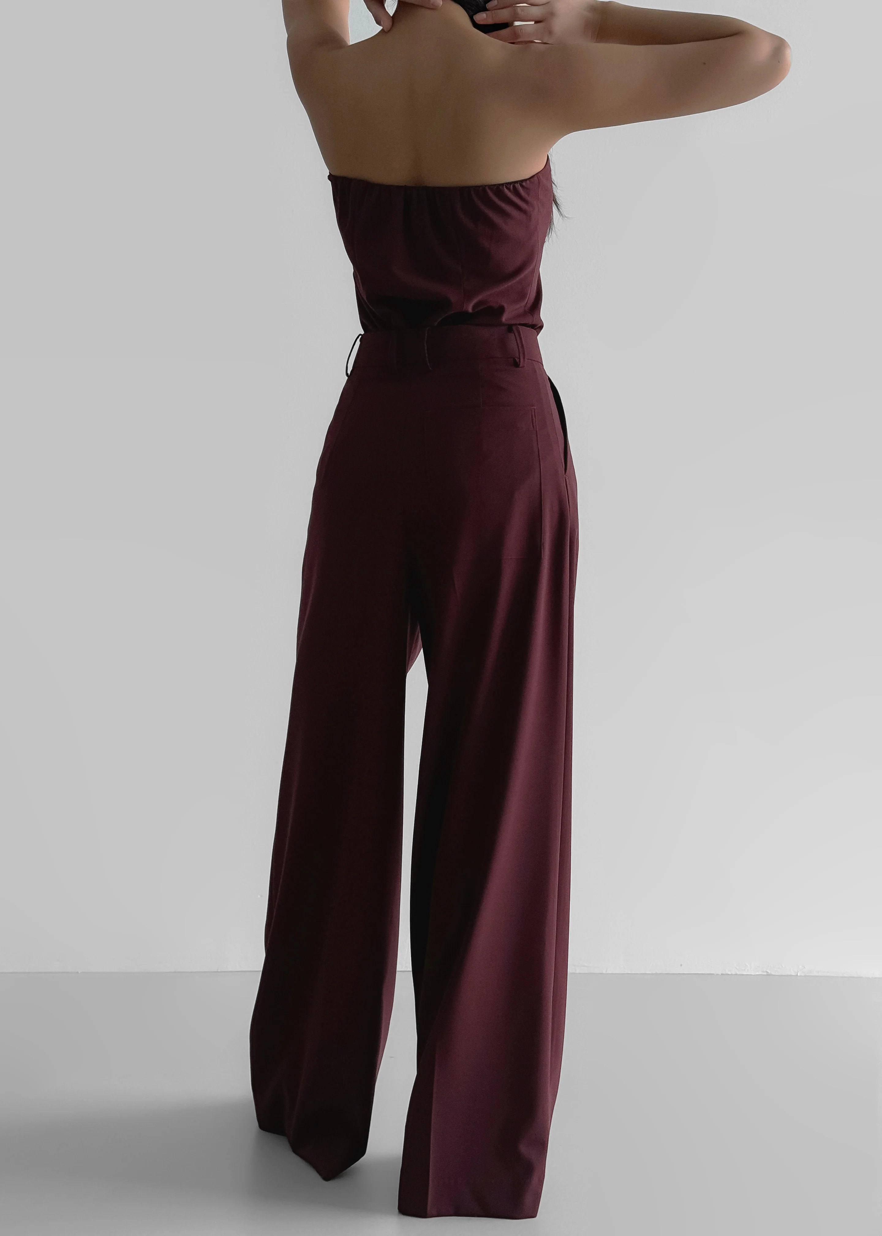 Abbie Trousers - Burgundy - Image 9