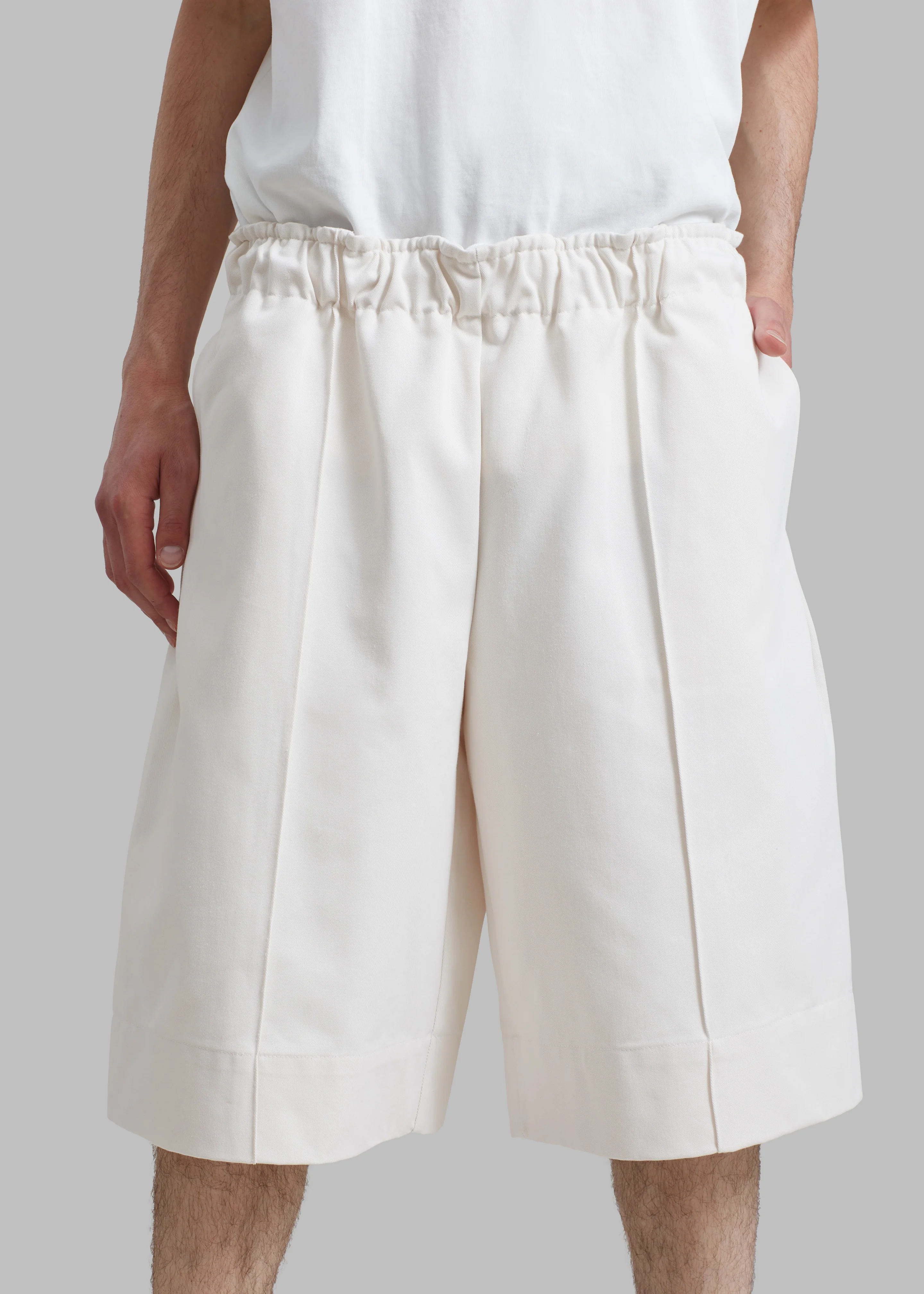 Adan Bermuda Shorts - Cream - Image 2