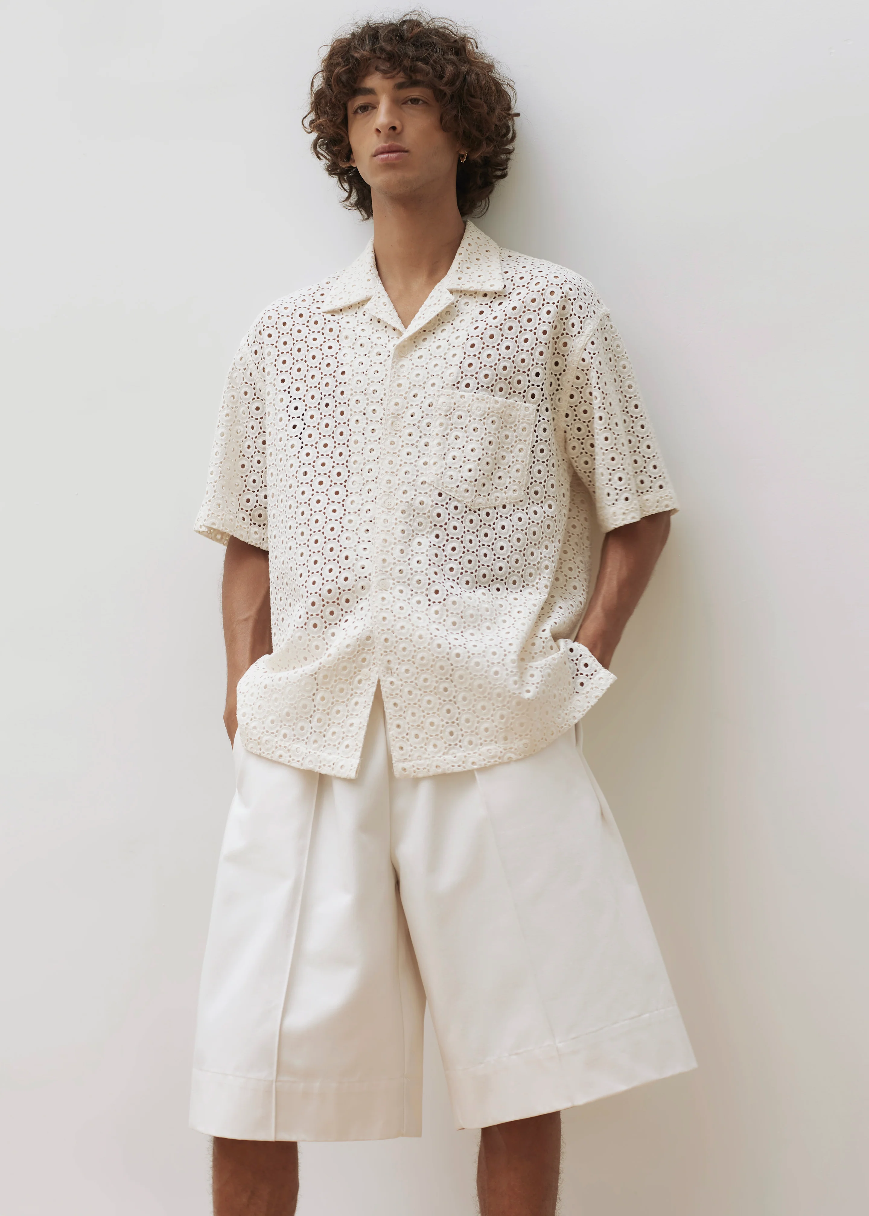 Adan Bermuda Shorts - Cream - Image 3