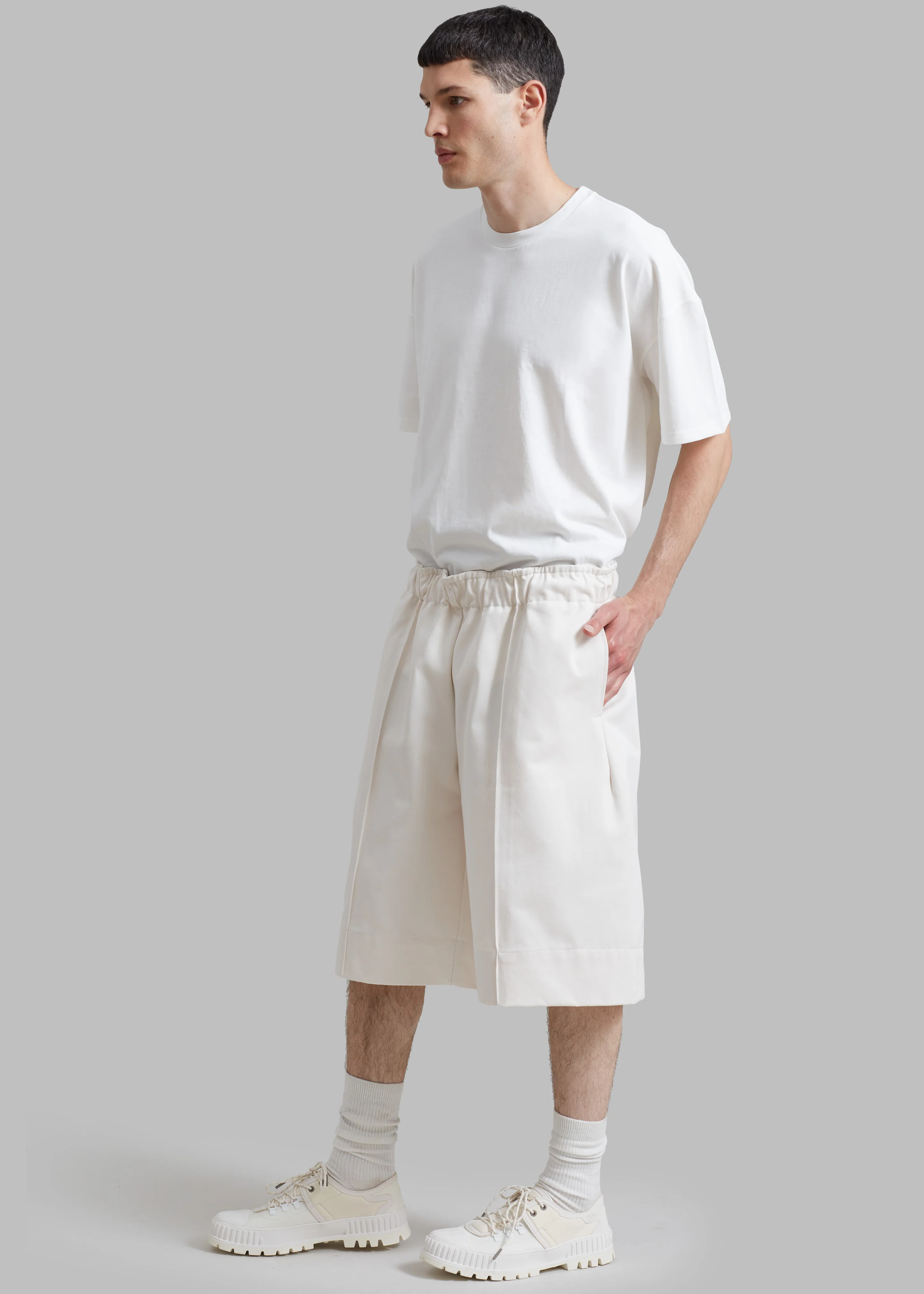 Adan Bermuda Shorts - Cream - Image 6