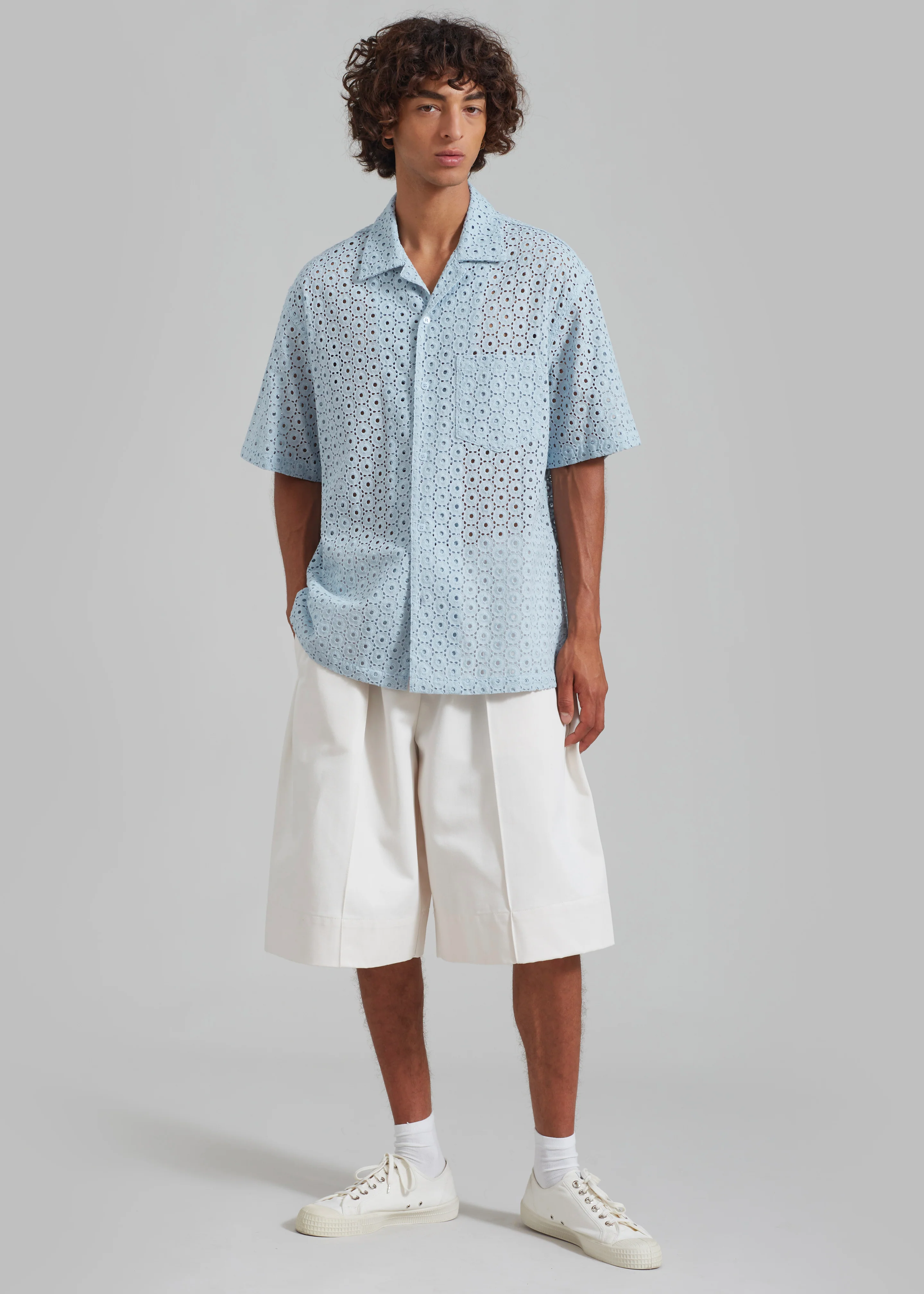 Adan Bermuda Shorts - Cream - Image 9