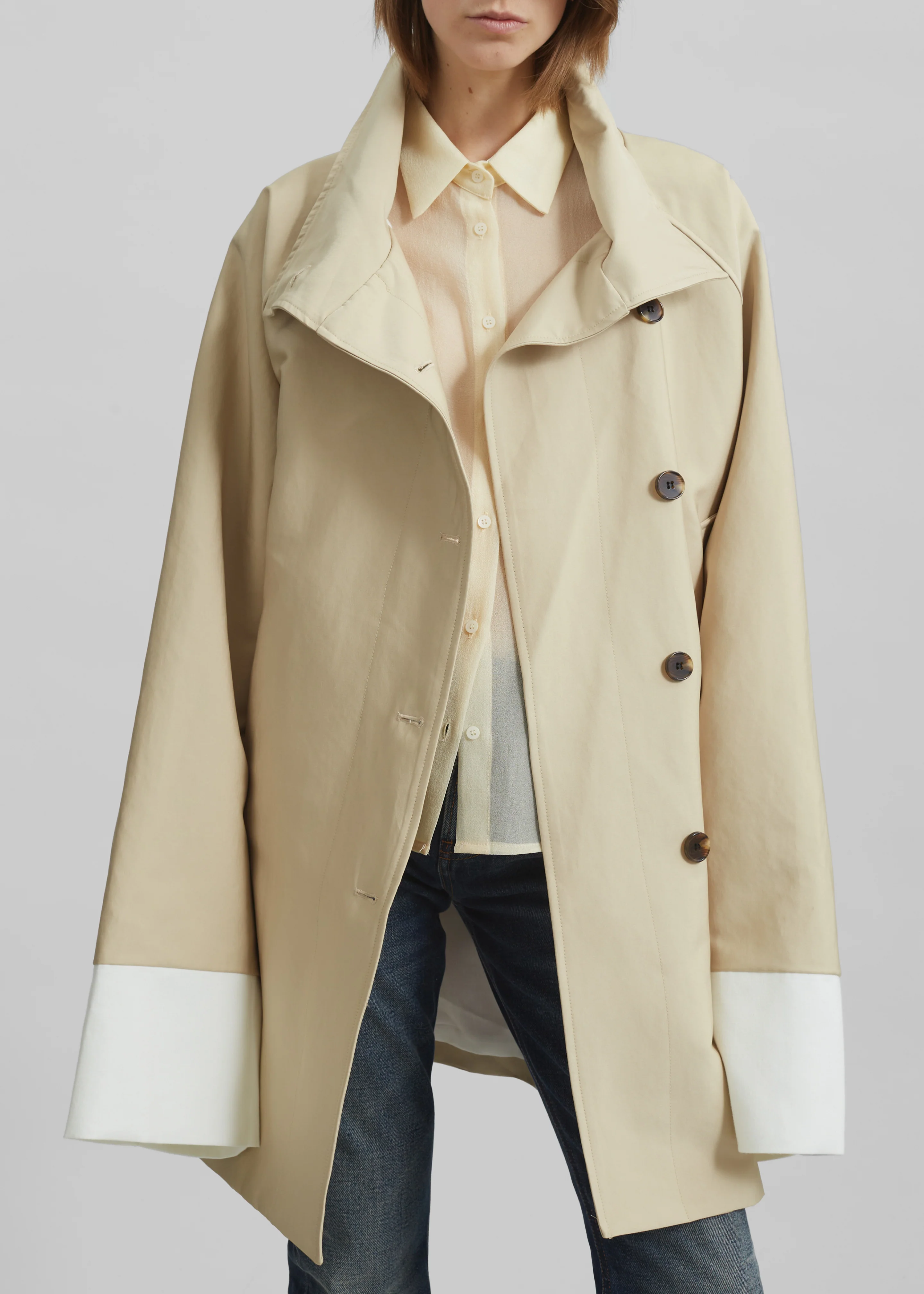 Alberta Short Trench - Beige - Image 7