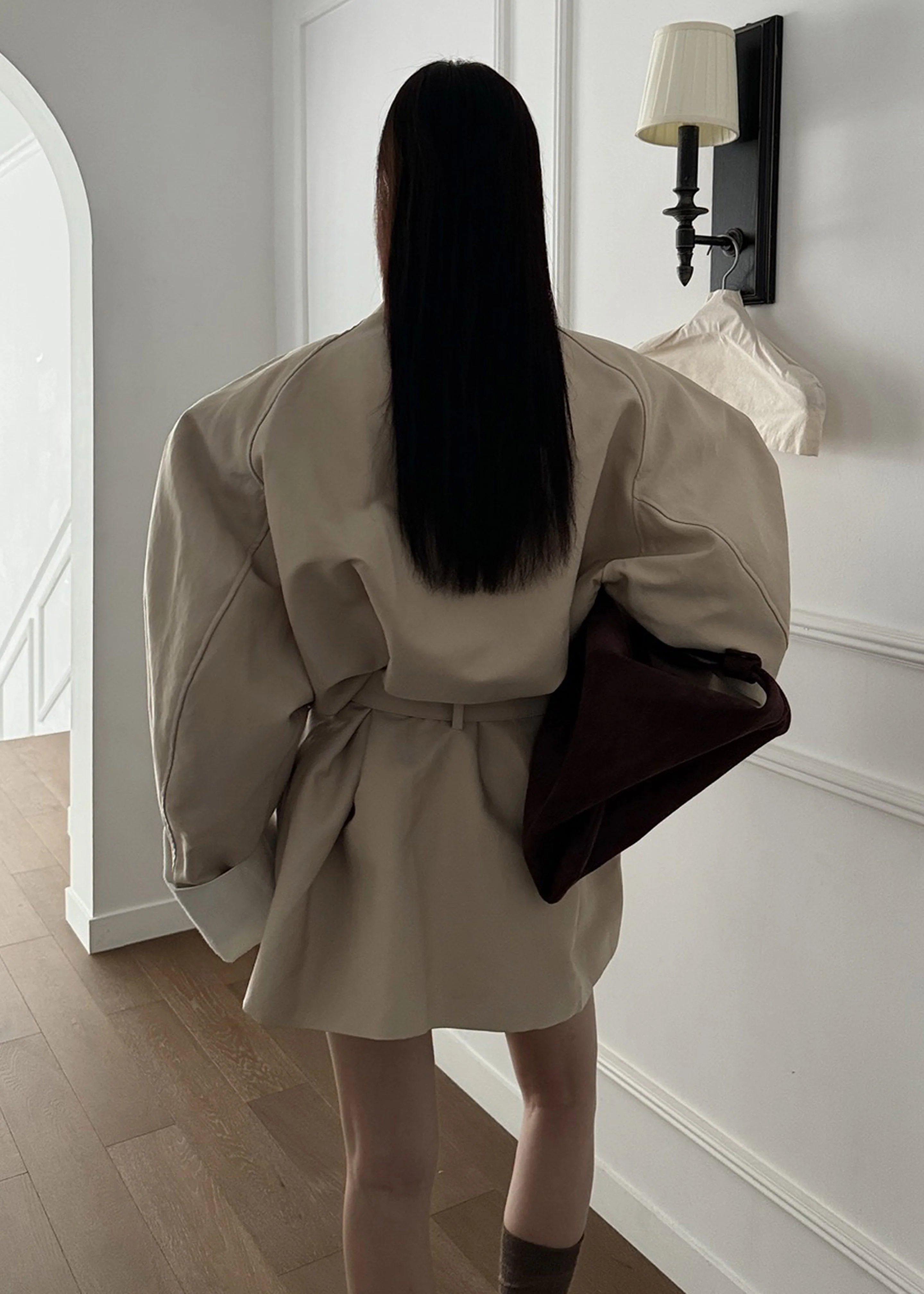 Alberta Short Trench - Beige - Image 9