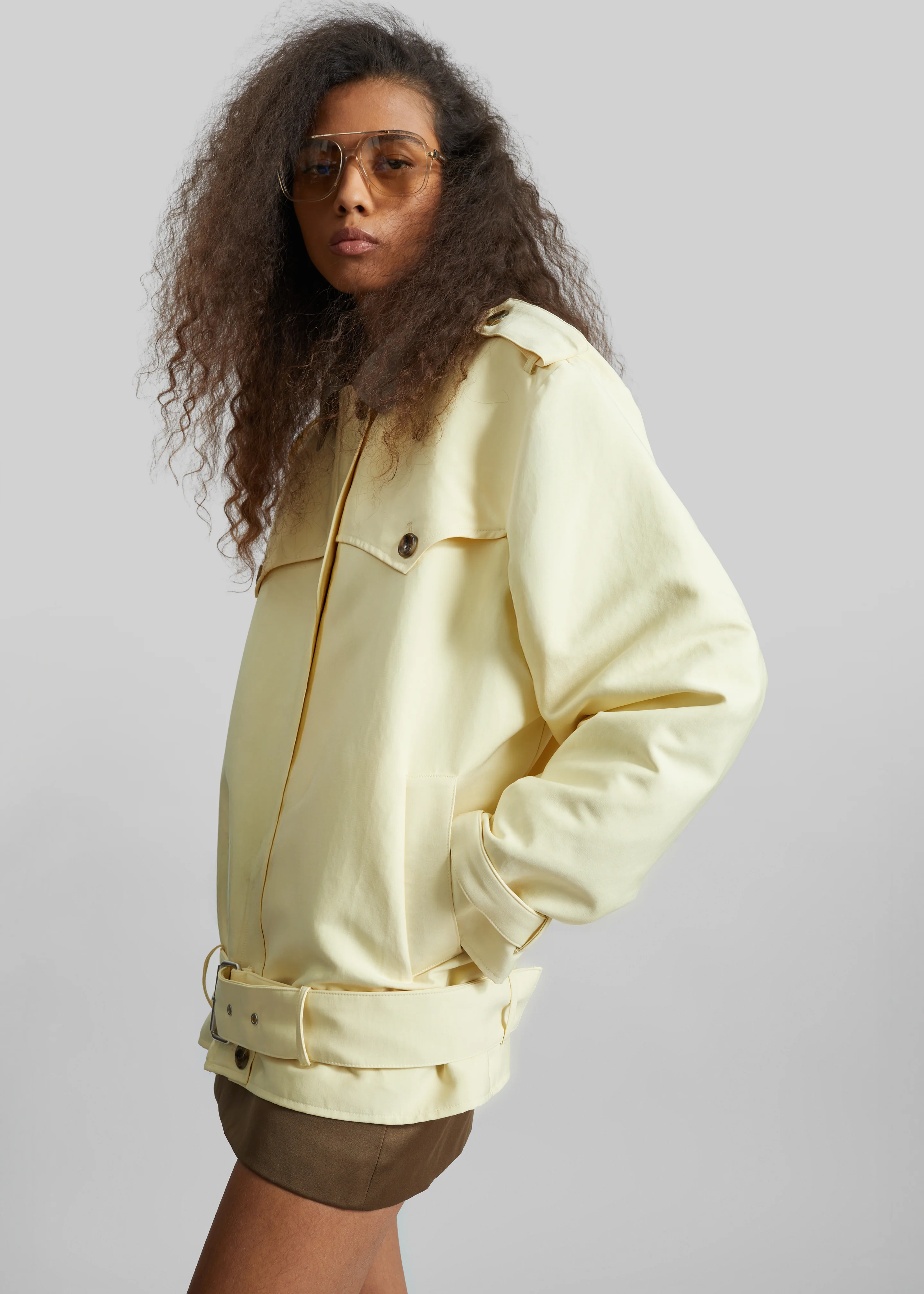 Alleray Short Trench - Yellow - Image 8