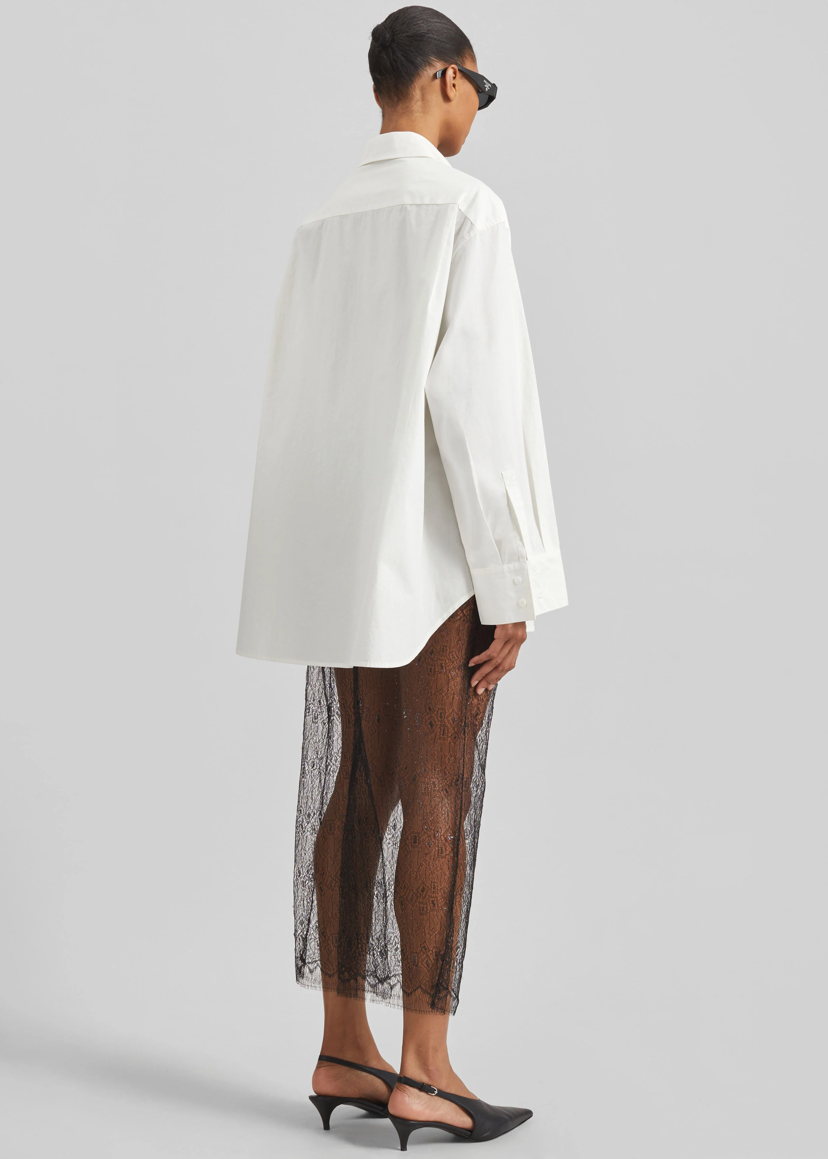 Alrose Lace Midi Skirt - Black - Image 10