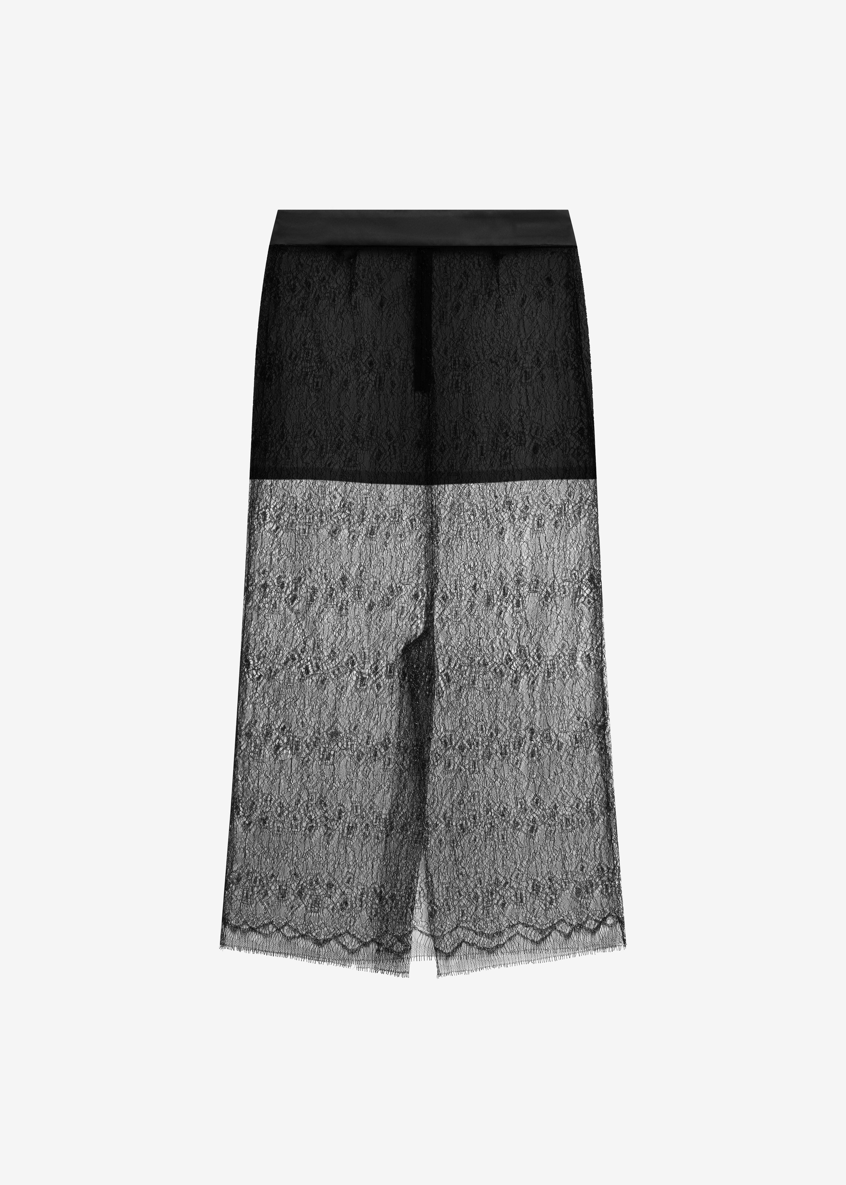Alrose Lace Midi Skirt - Black - Image 11