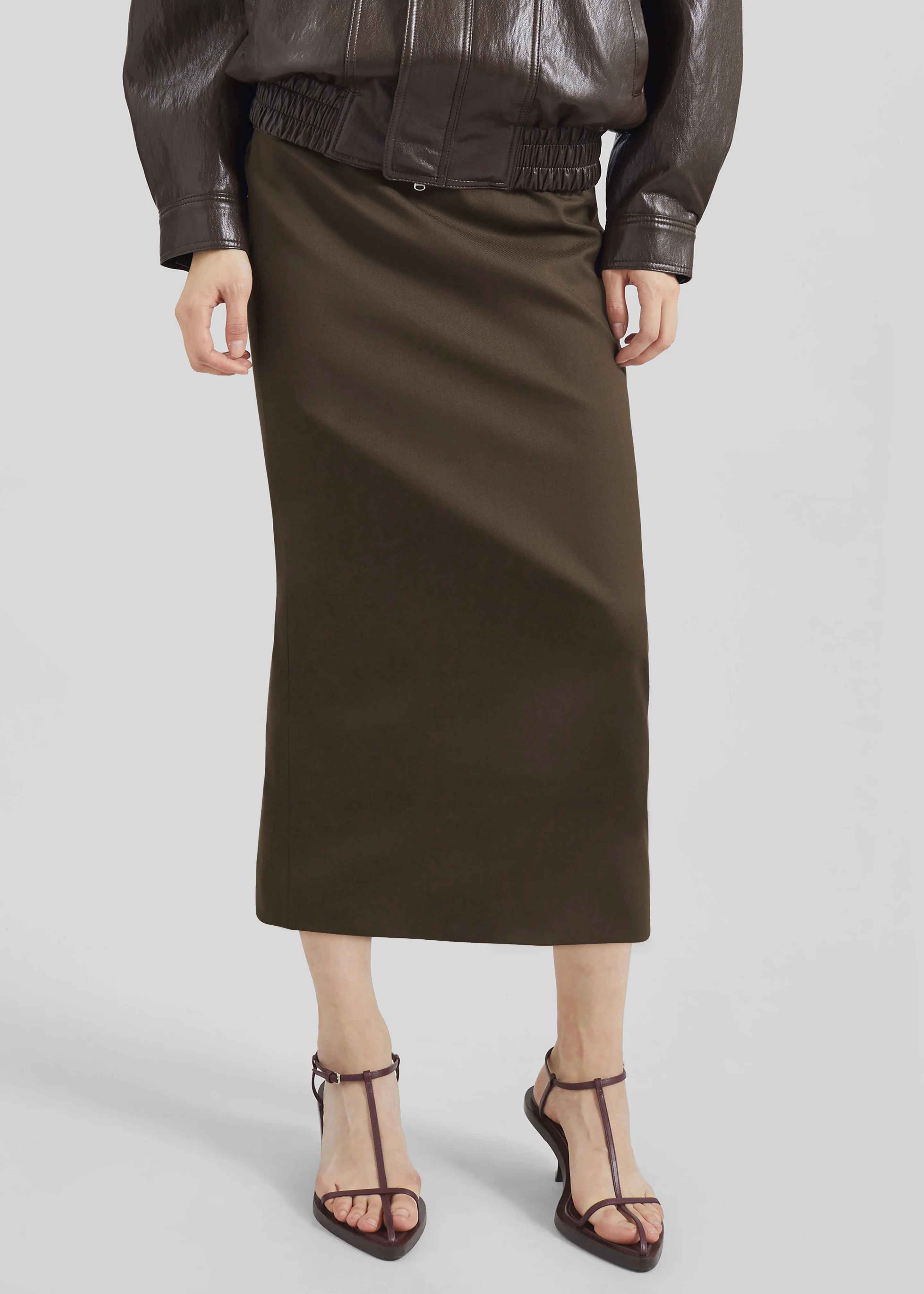Alrose Midi Skirt - Mocha - Image 2