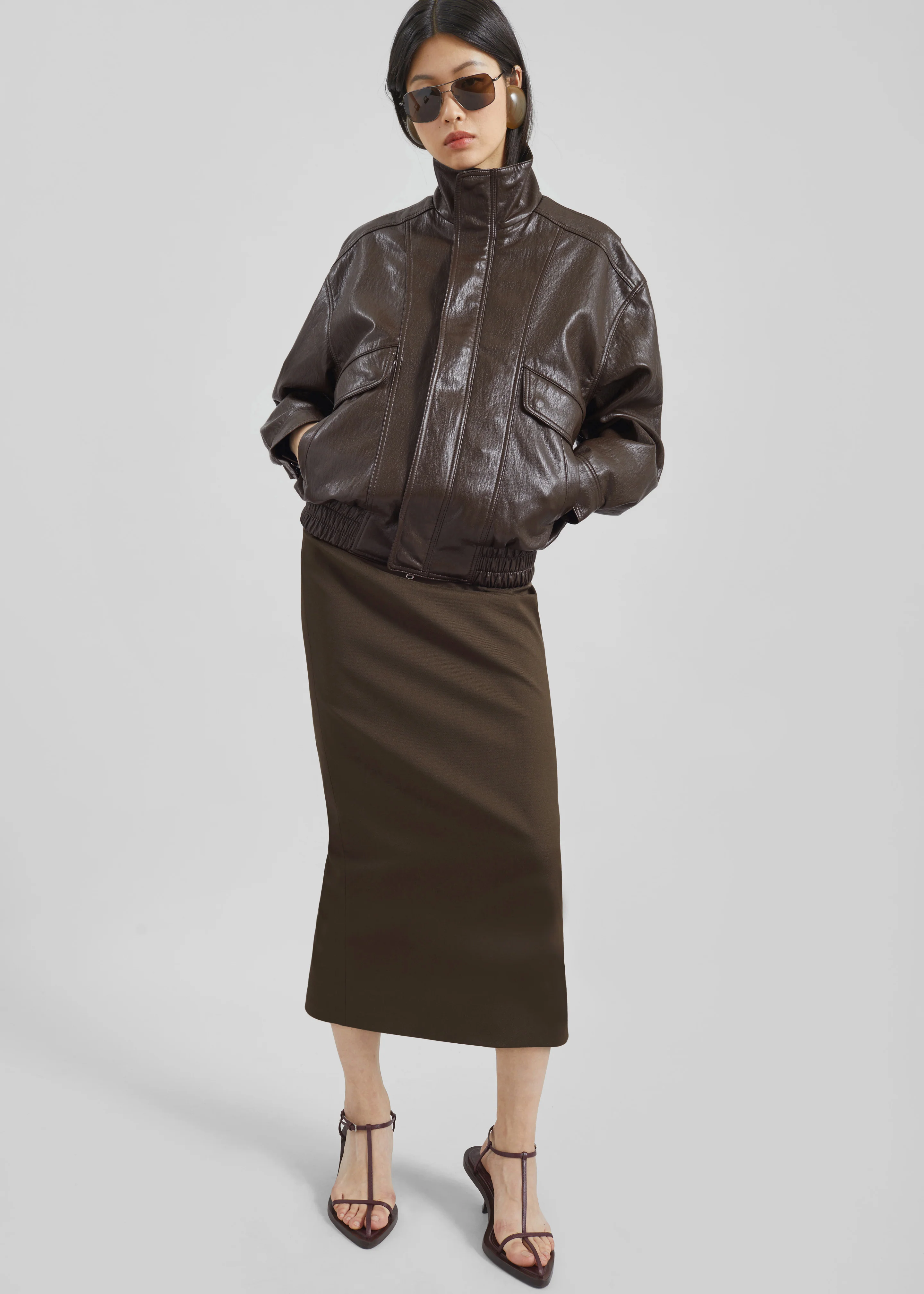Alrose Midi Skirt - Mocha - Image 4