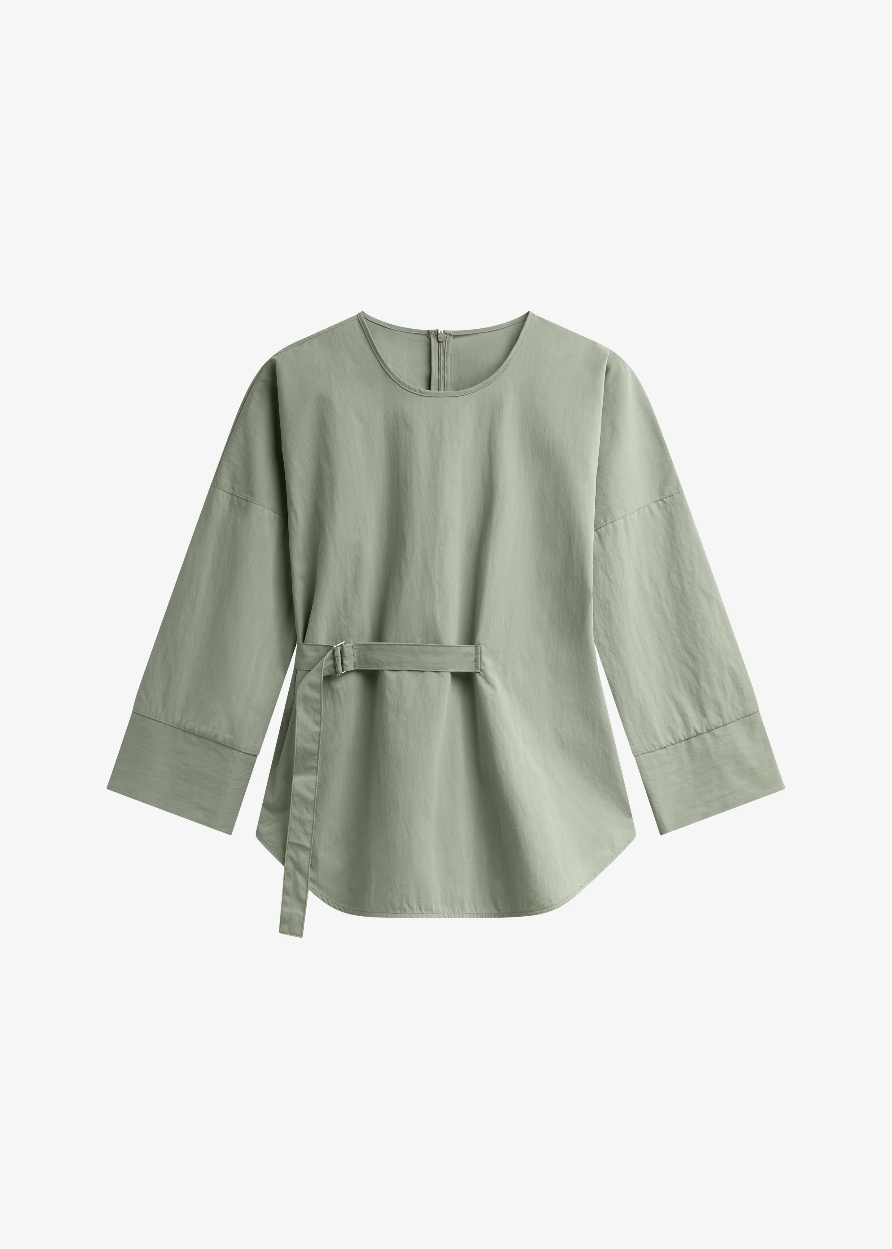 Ames Belted Top - Sage - Image 9