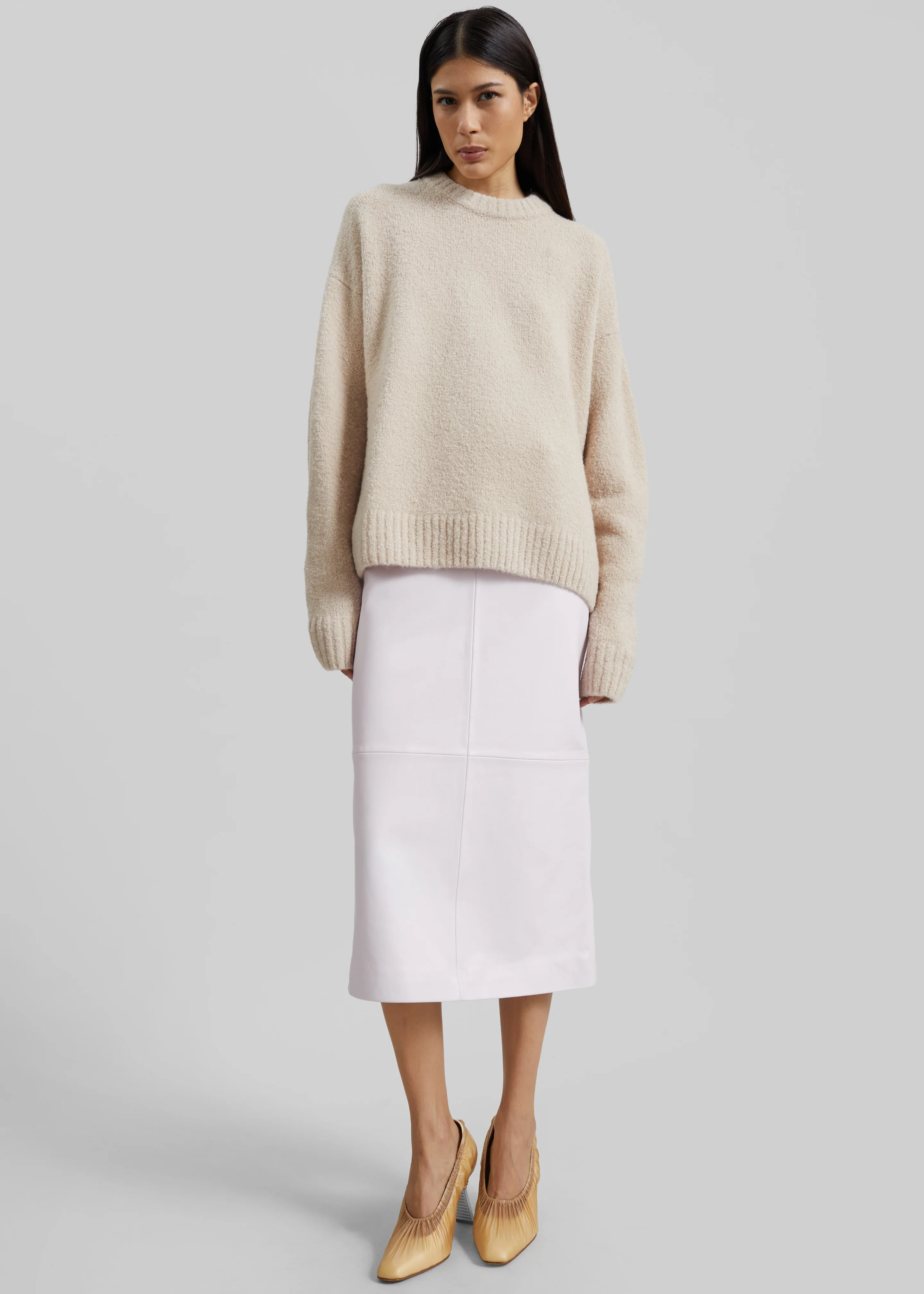 Amish Supplies Crewneck Sweater - Beige - Image 3