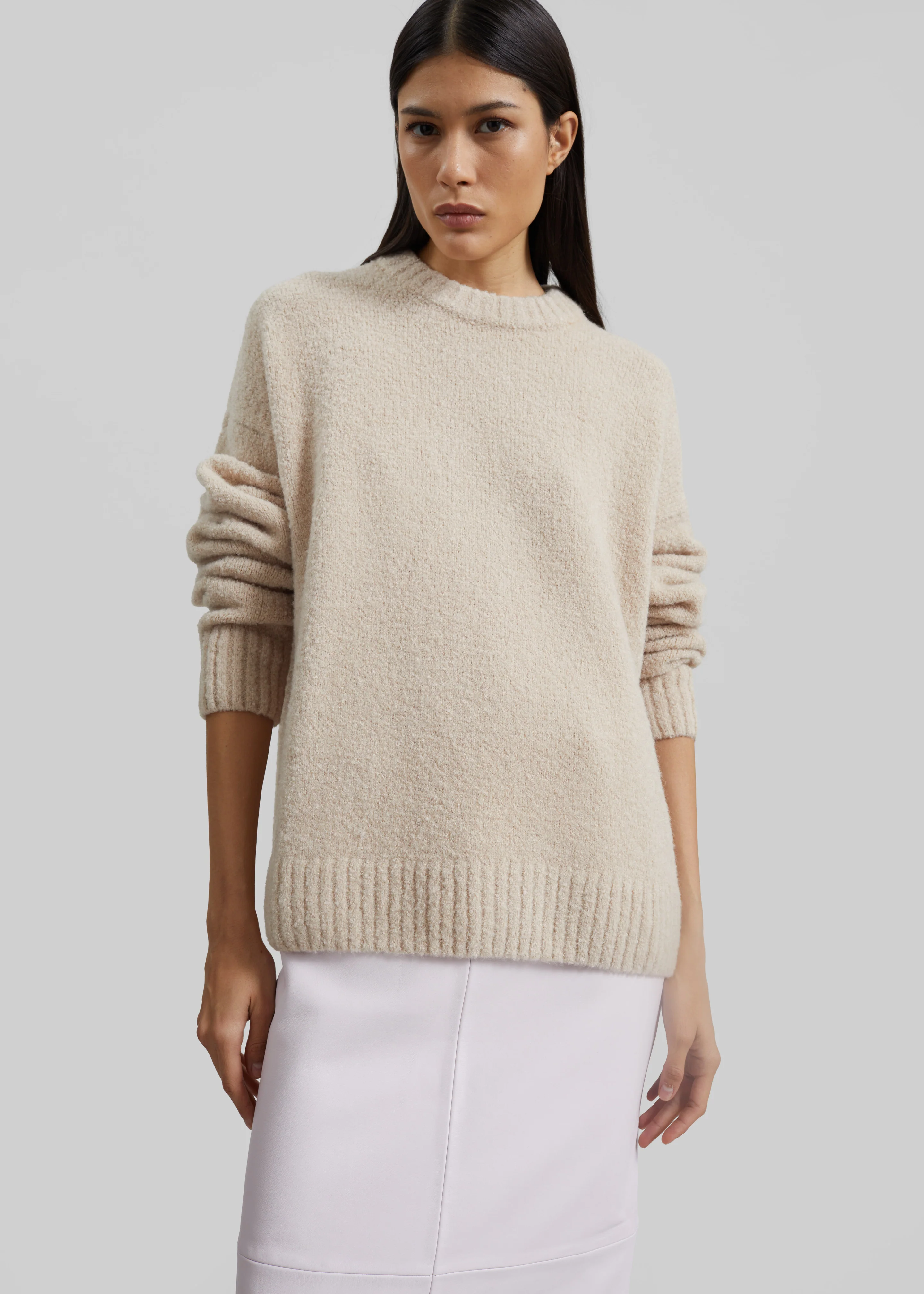 Amish Supplies Crewneck Sweater - Beige - Image 5