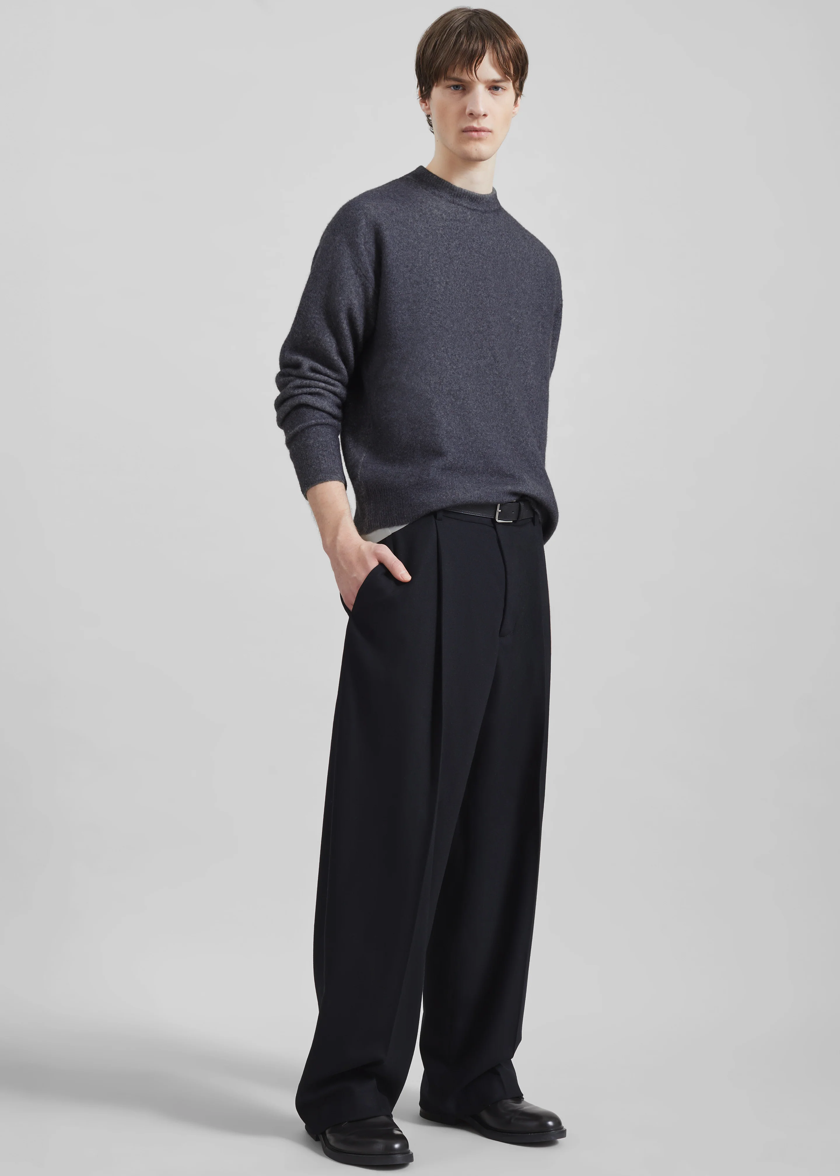 Amish Supplies Oversized Crewneck Sweater - Grey - Image 10