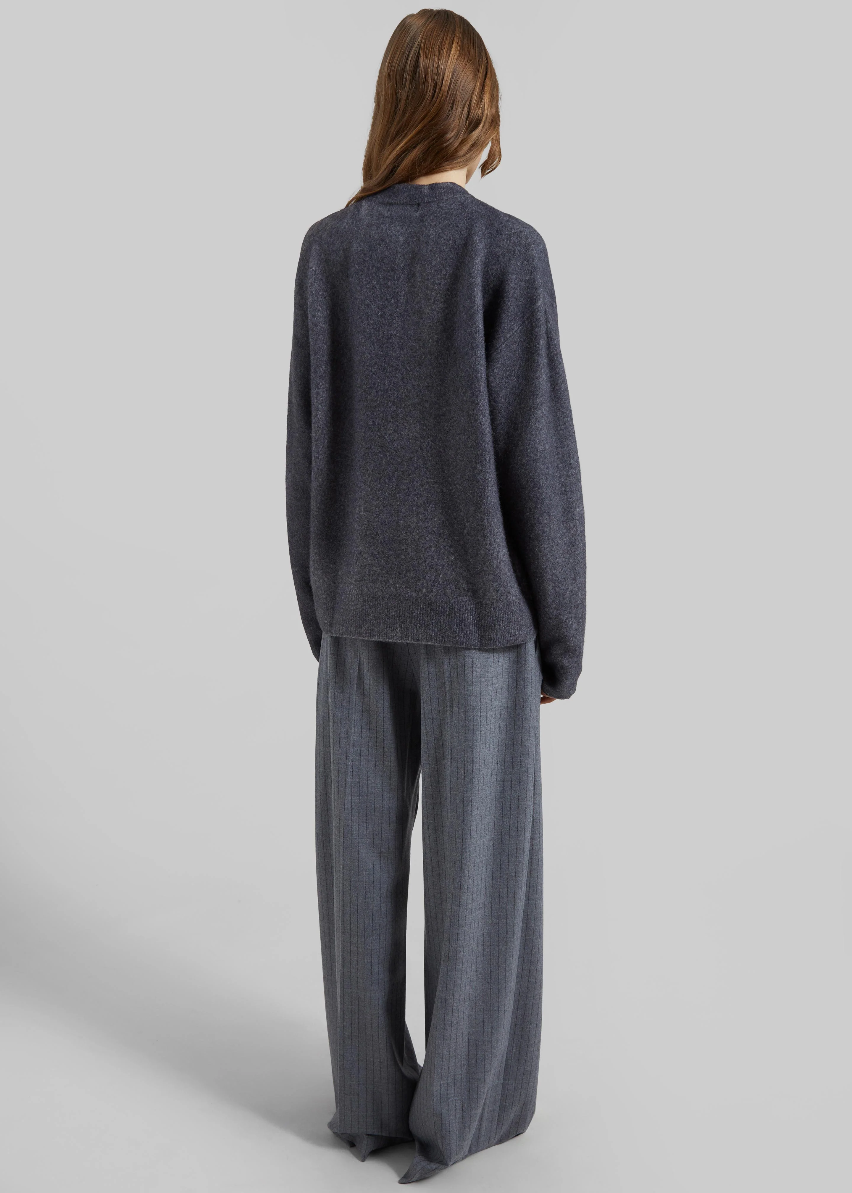 Amish Supplies Oversized Crewneck Sweater - Grey - Image 11