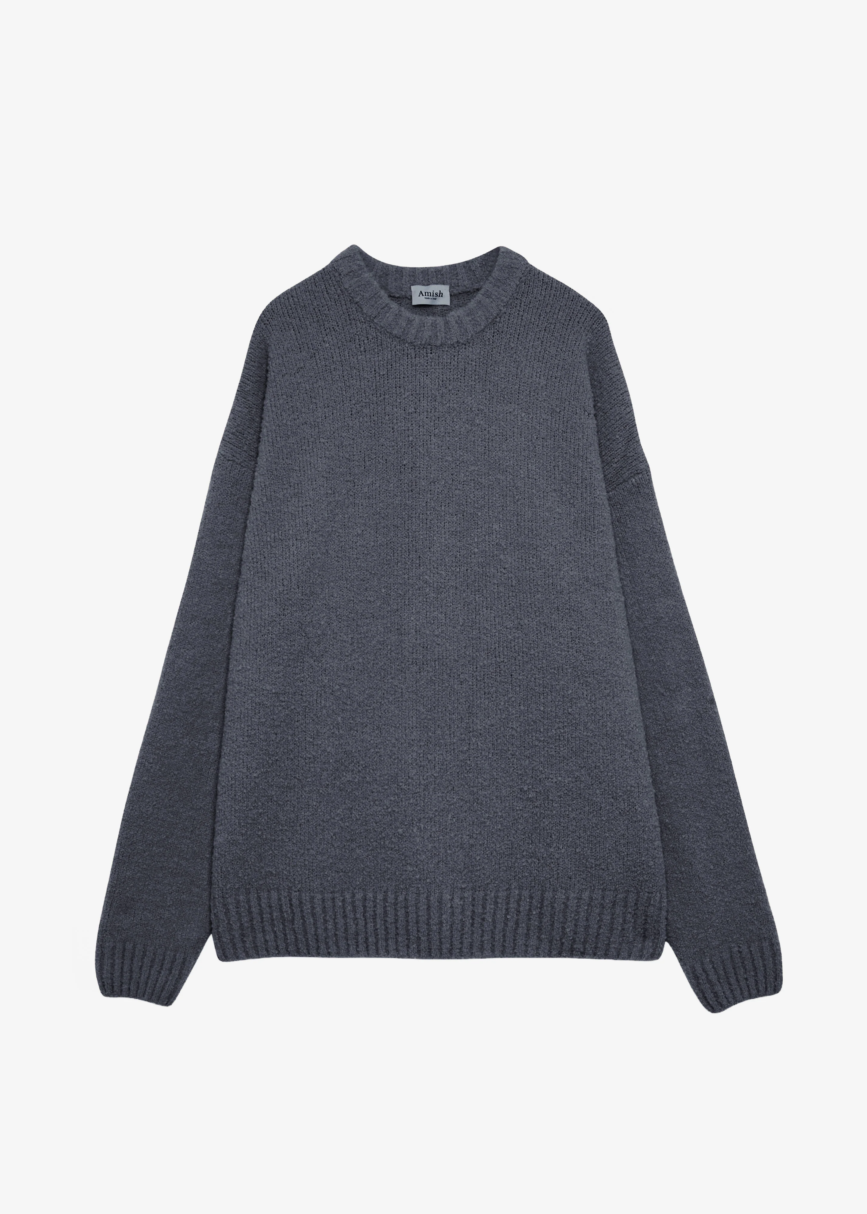 Amish Supplies Oversized Crewneck Sweater - Grey - Image 12