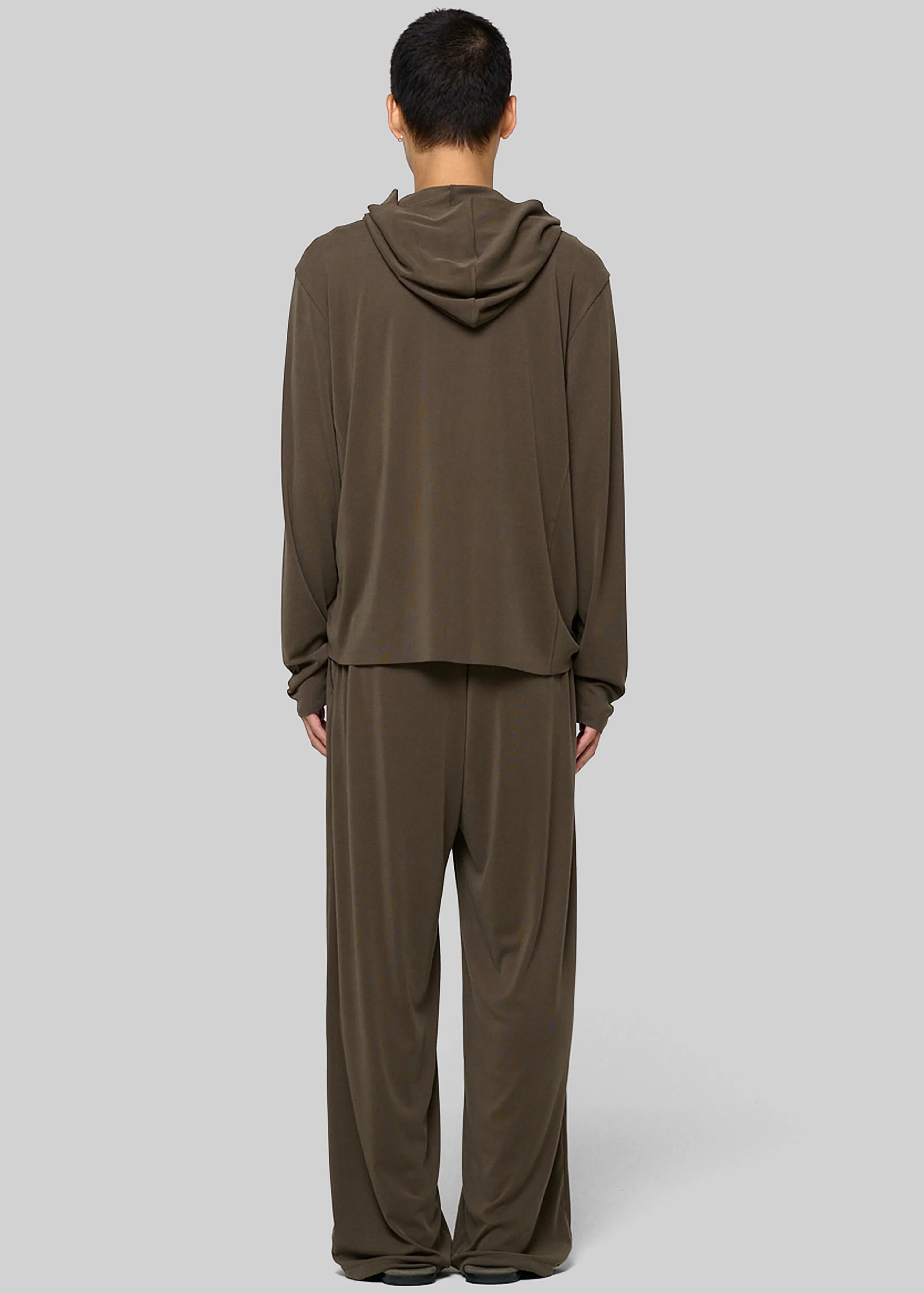 Amomento Jersey Hooded Jumper - Brown - Image 4