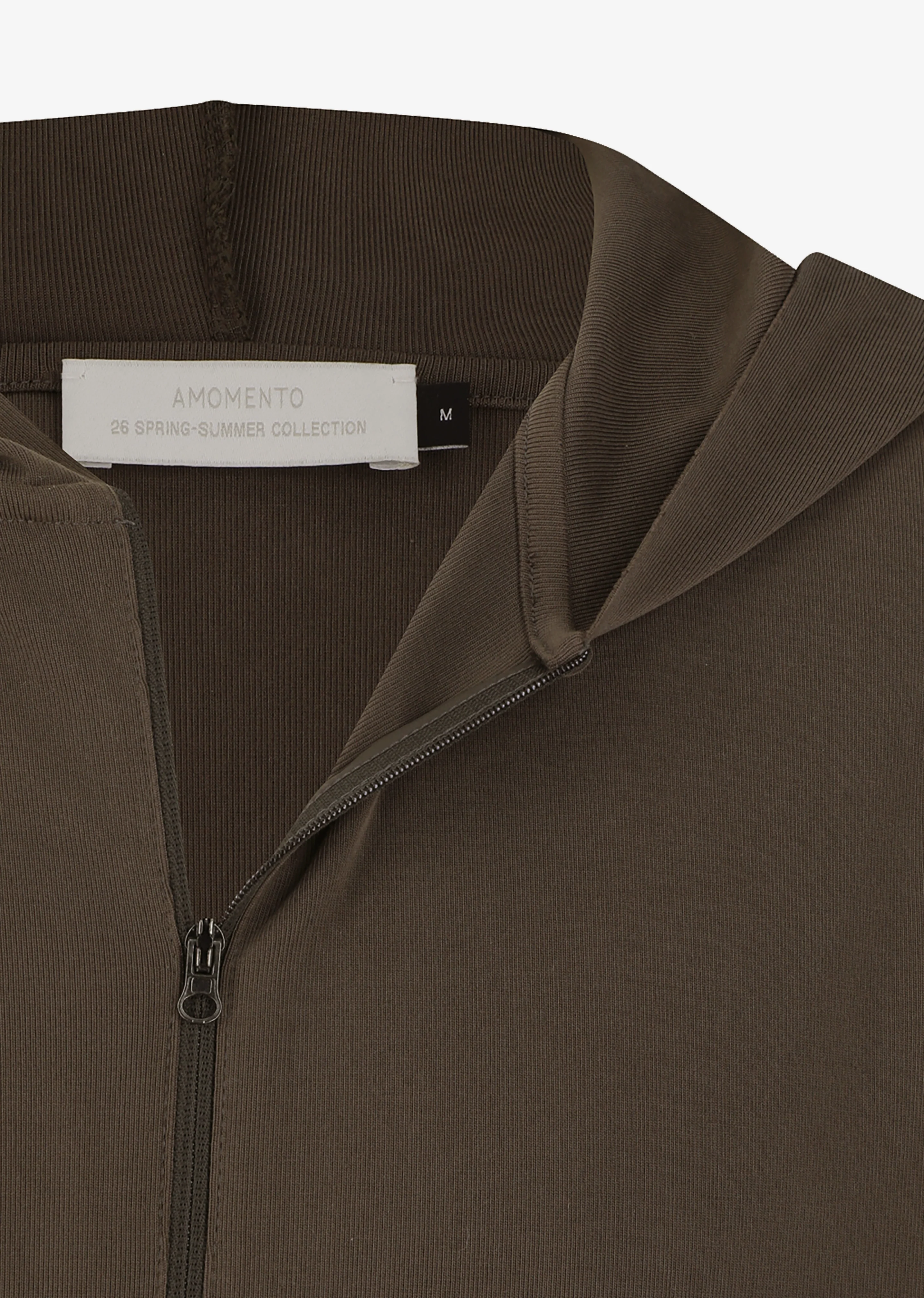 Amomento Jersey Hooded Jumper - Brown - Image 5