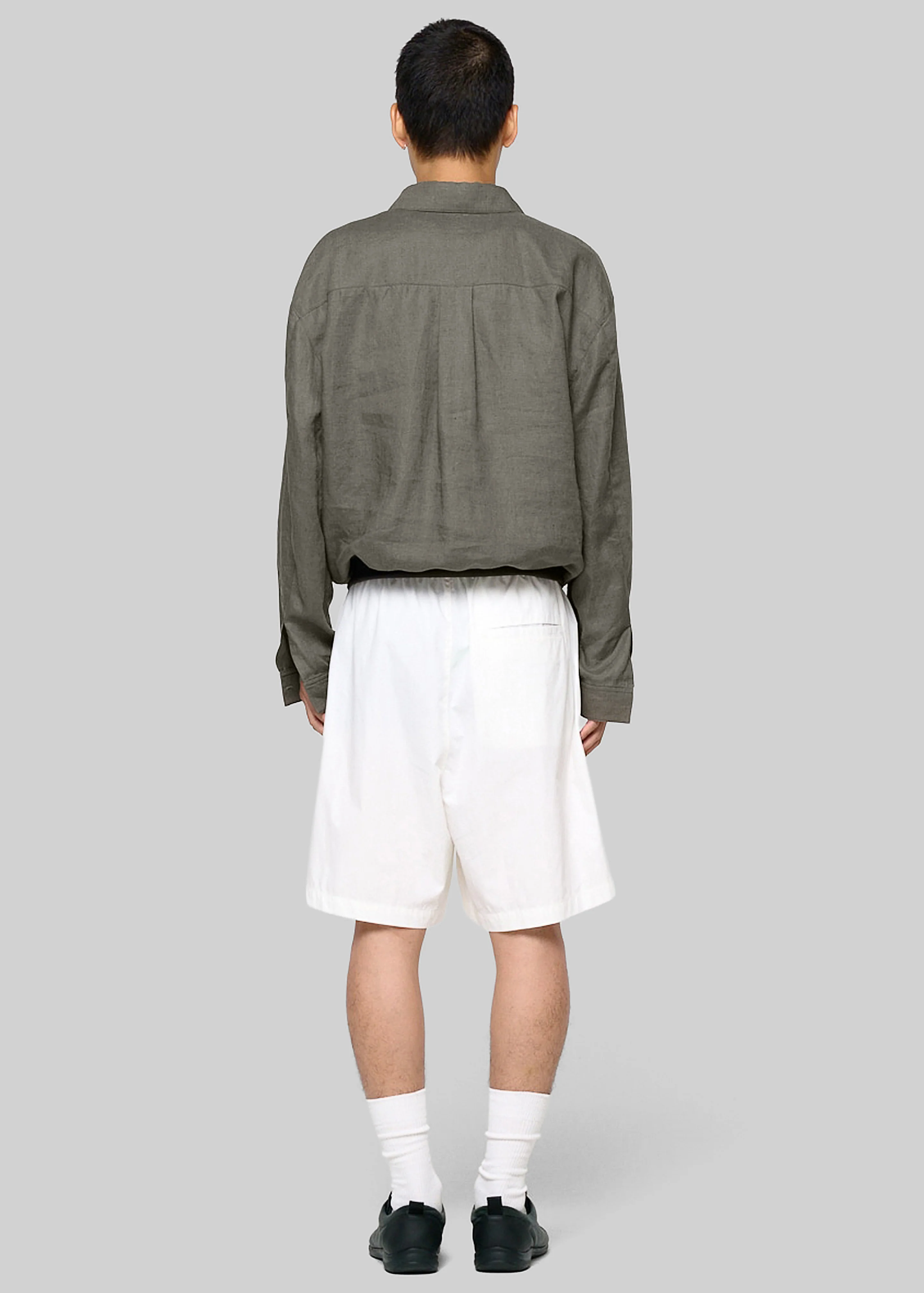 Amomento Linen Pullover - Khaki - Image 5