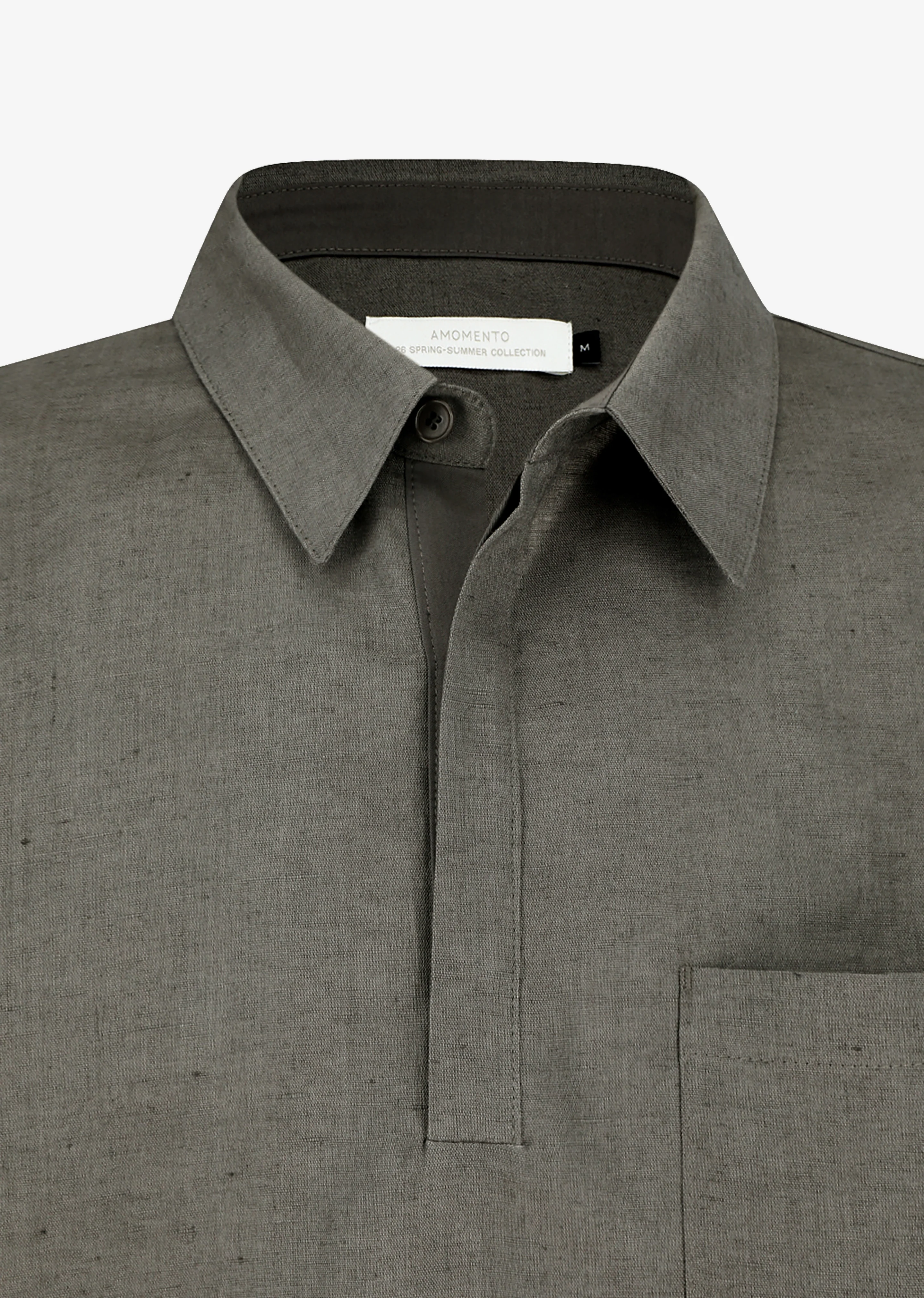 Amomento Linen Pullover - Khaki - Image 6