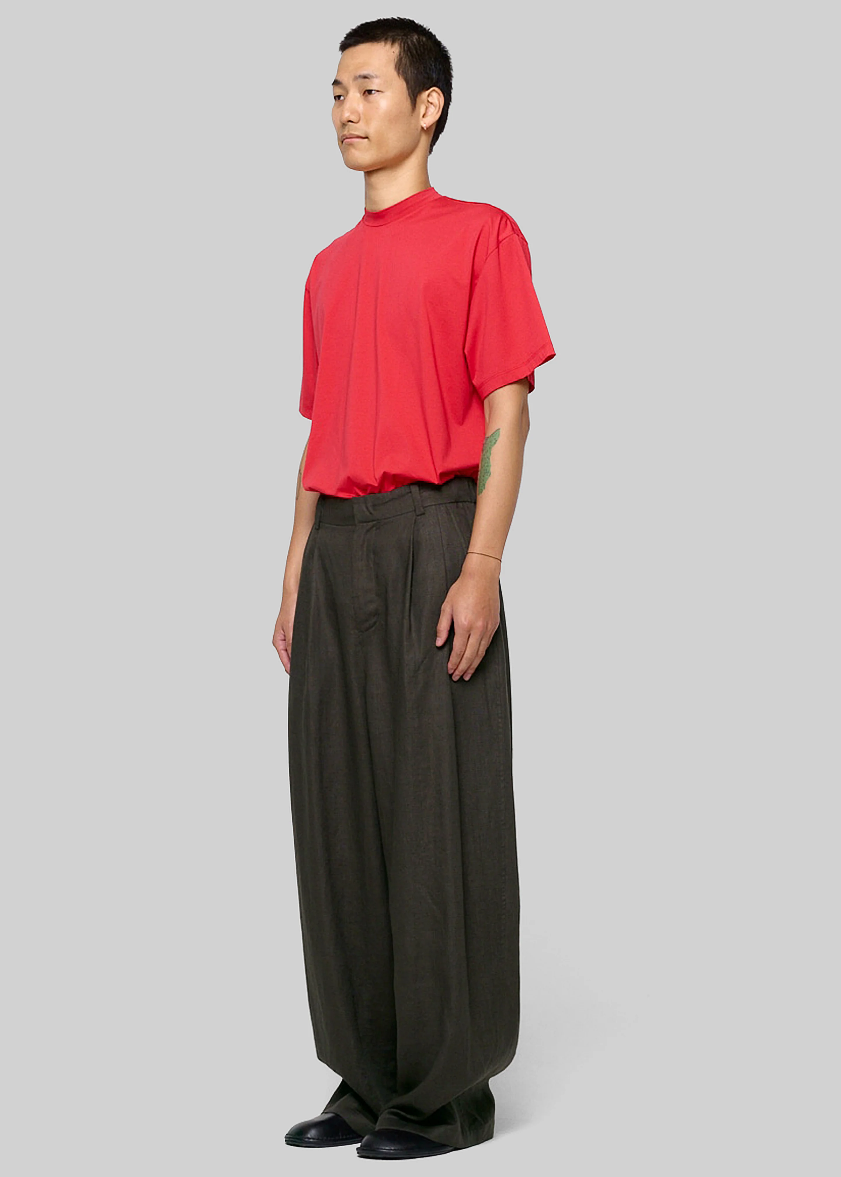 Amomento Mock Neck T-Shirt - Red - Image 2