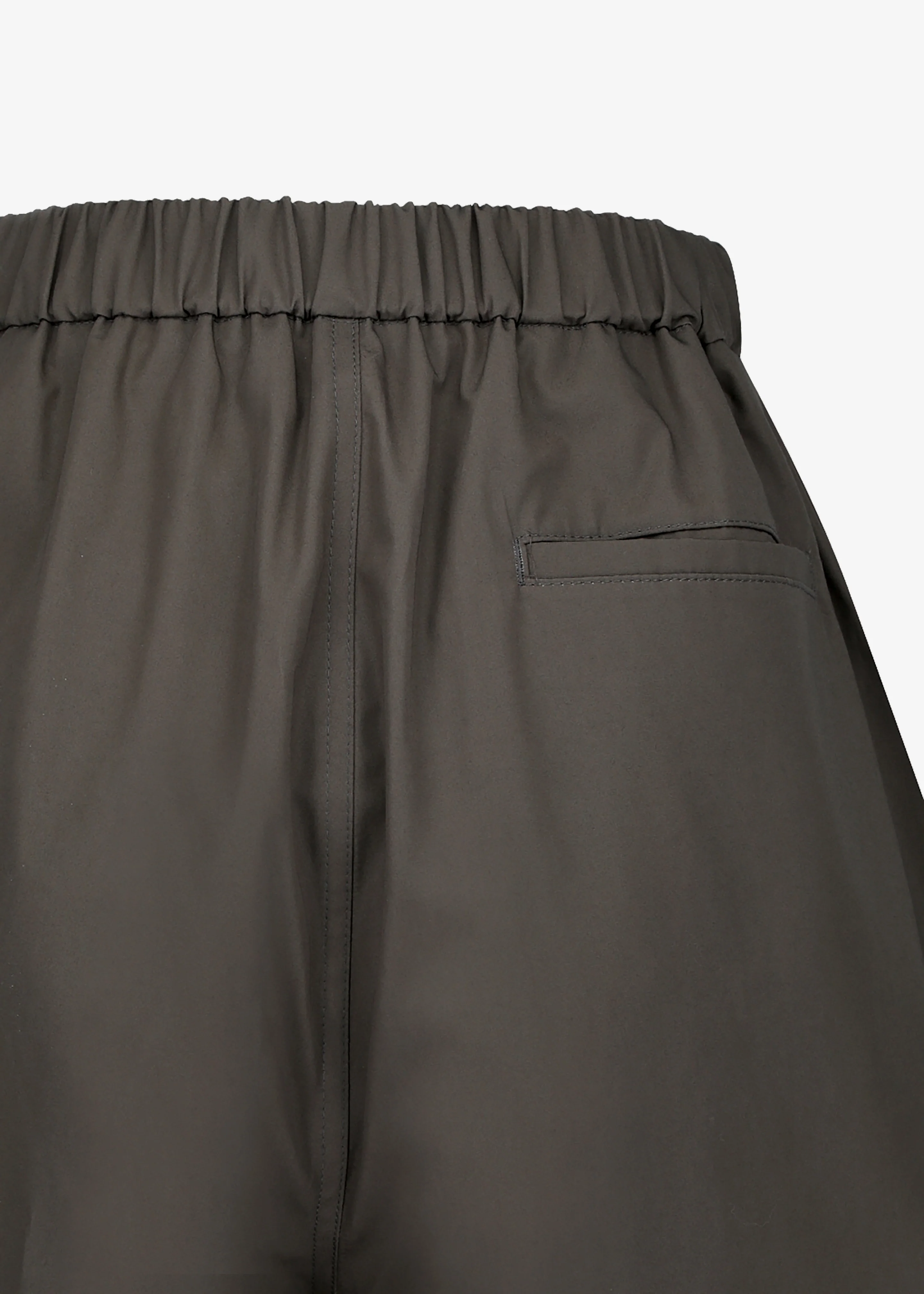 Amomento Two Tuck Wide Shorts - Brown - Image 6