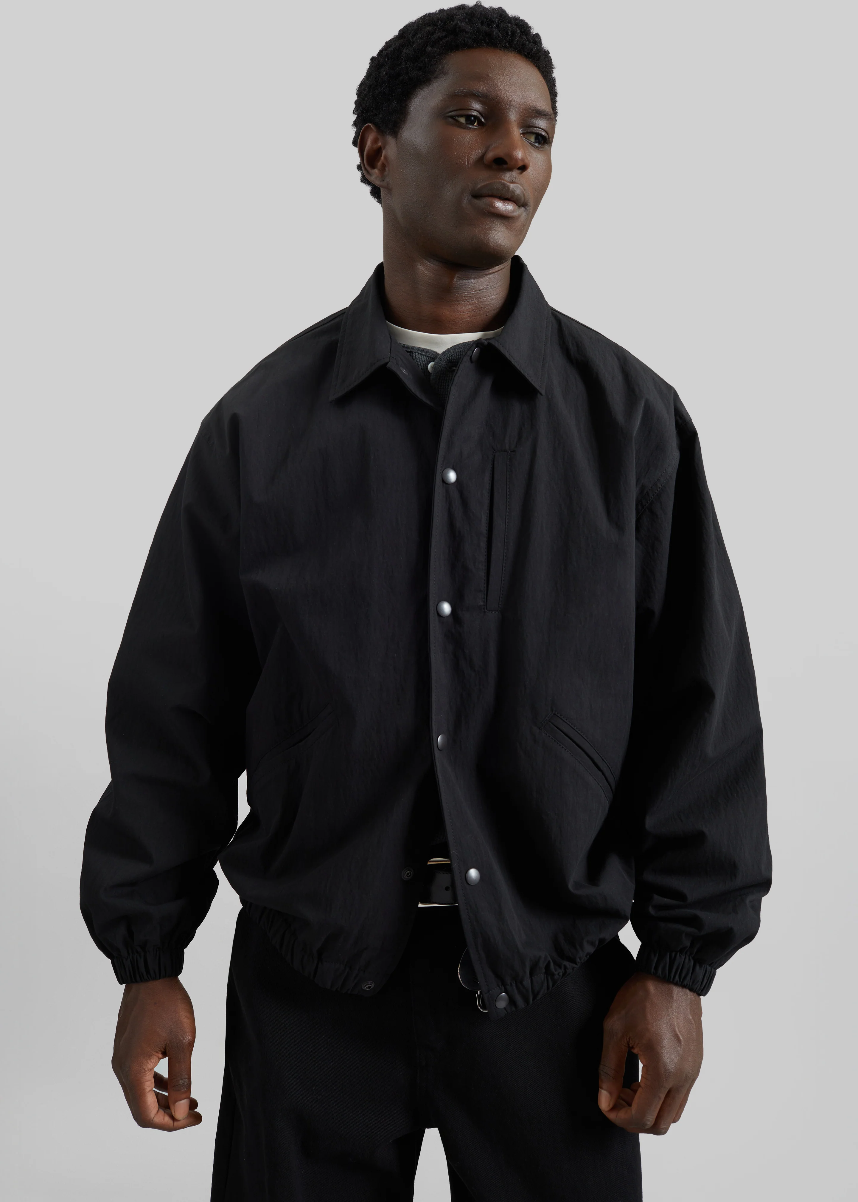 Andres Coach Jacket - Black - Image 2