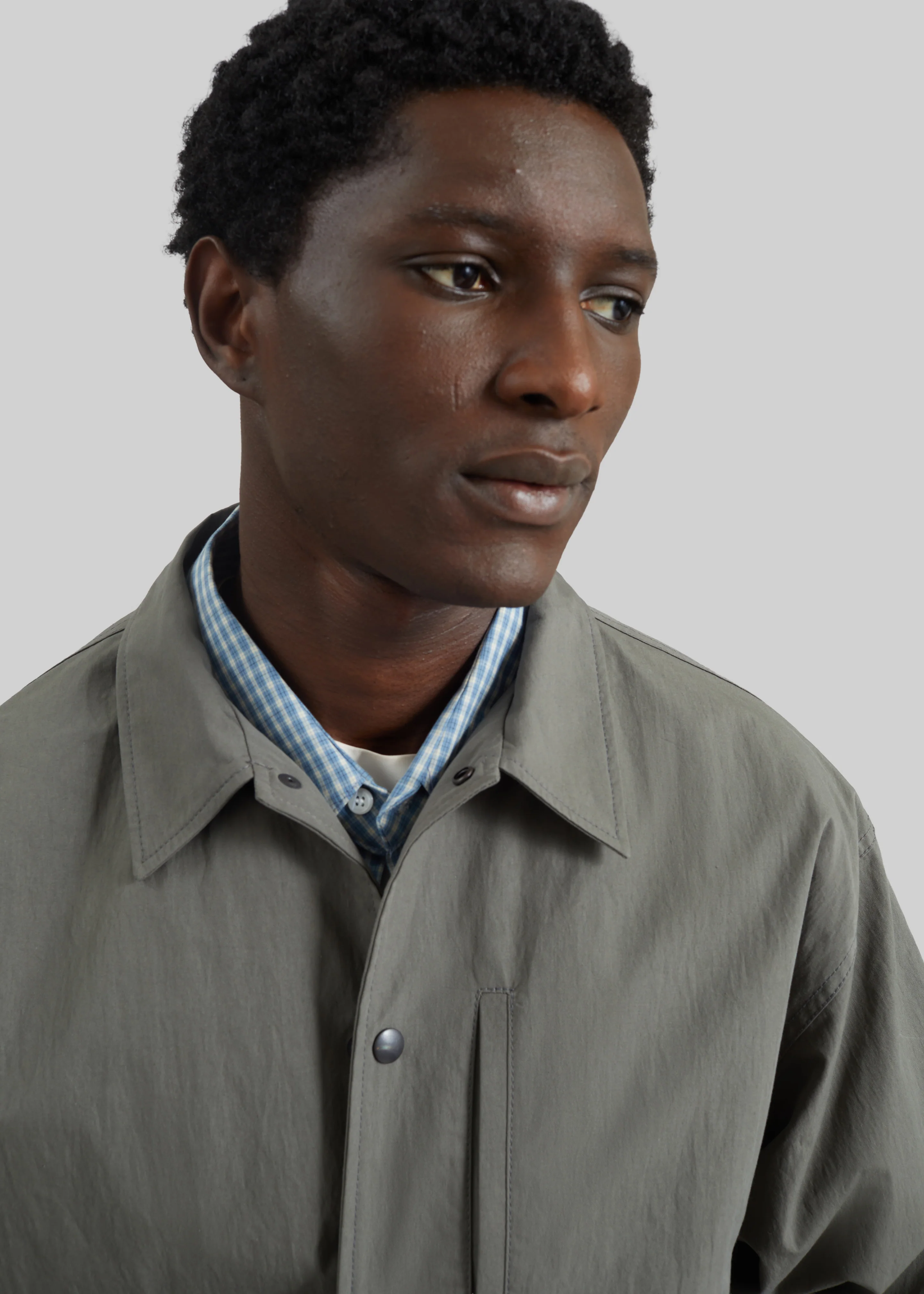 Andres Coach Jacket - Pale Olive - Image 3