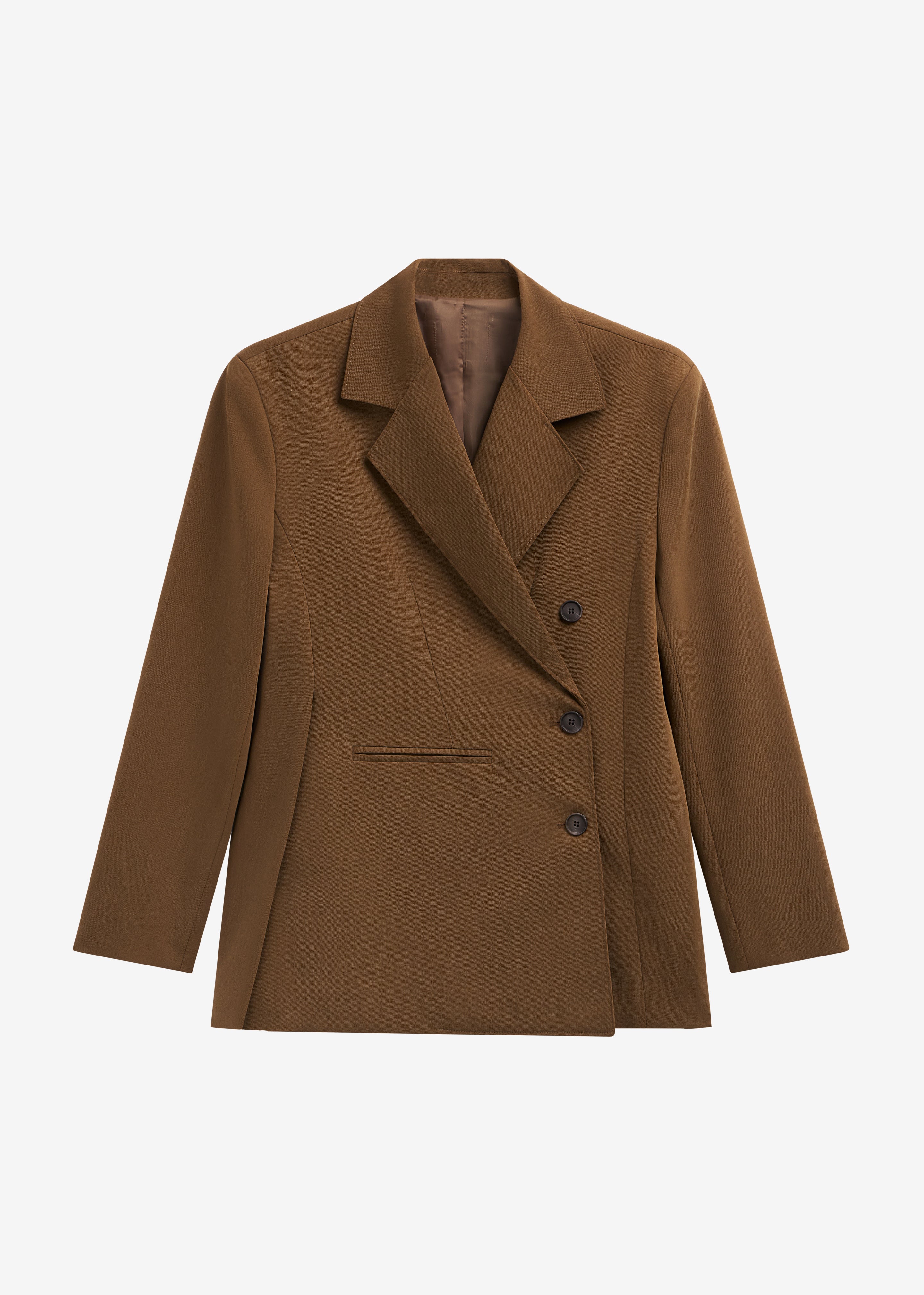 Antwerp Wrap Blazer - Brown - Image 8
