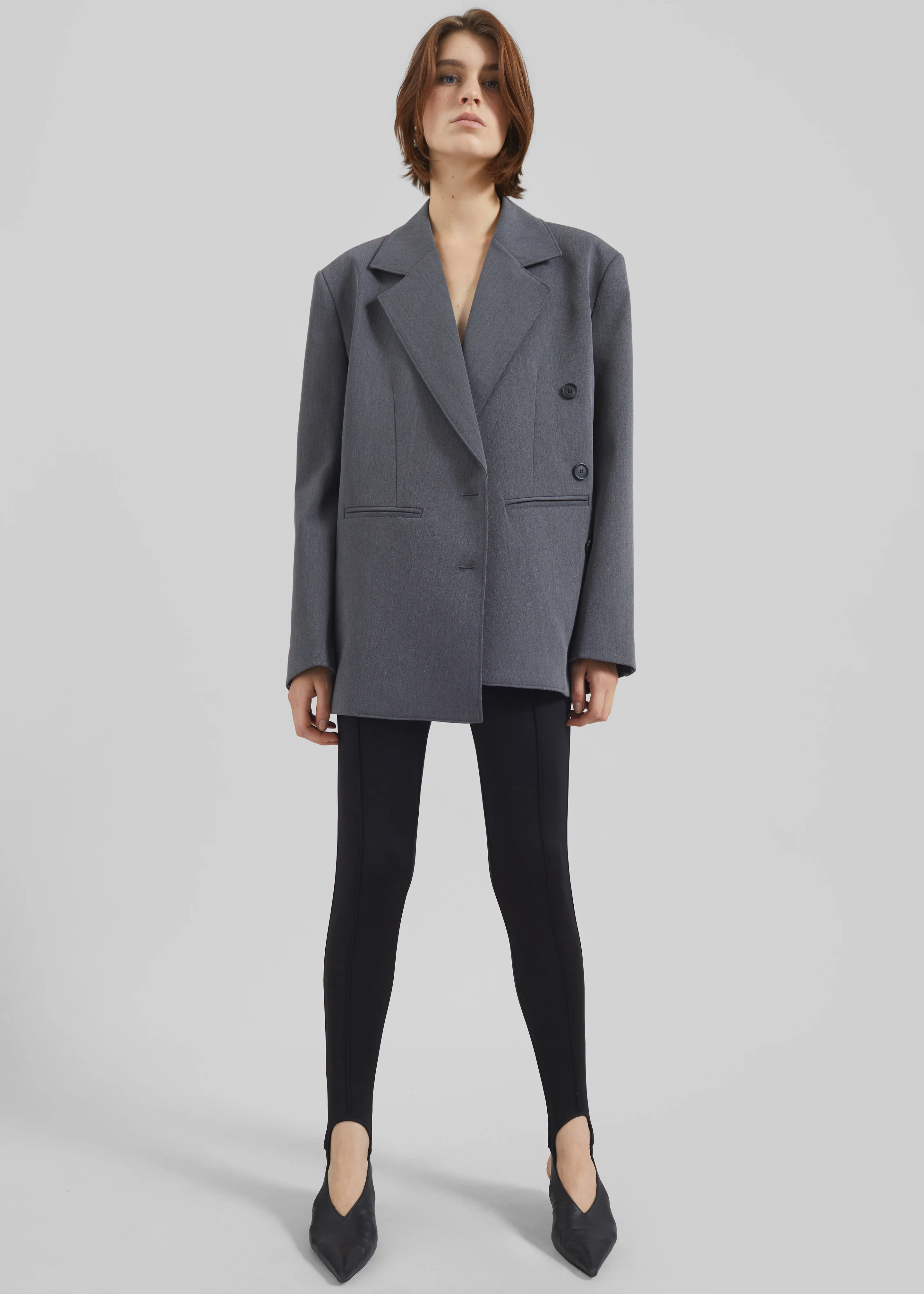 Antwerp Wrap Blazer - Grey - Image 6