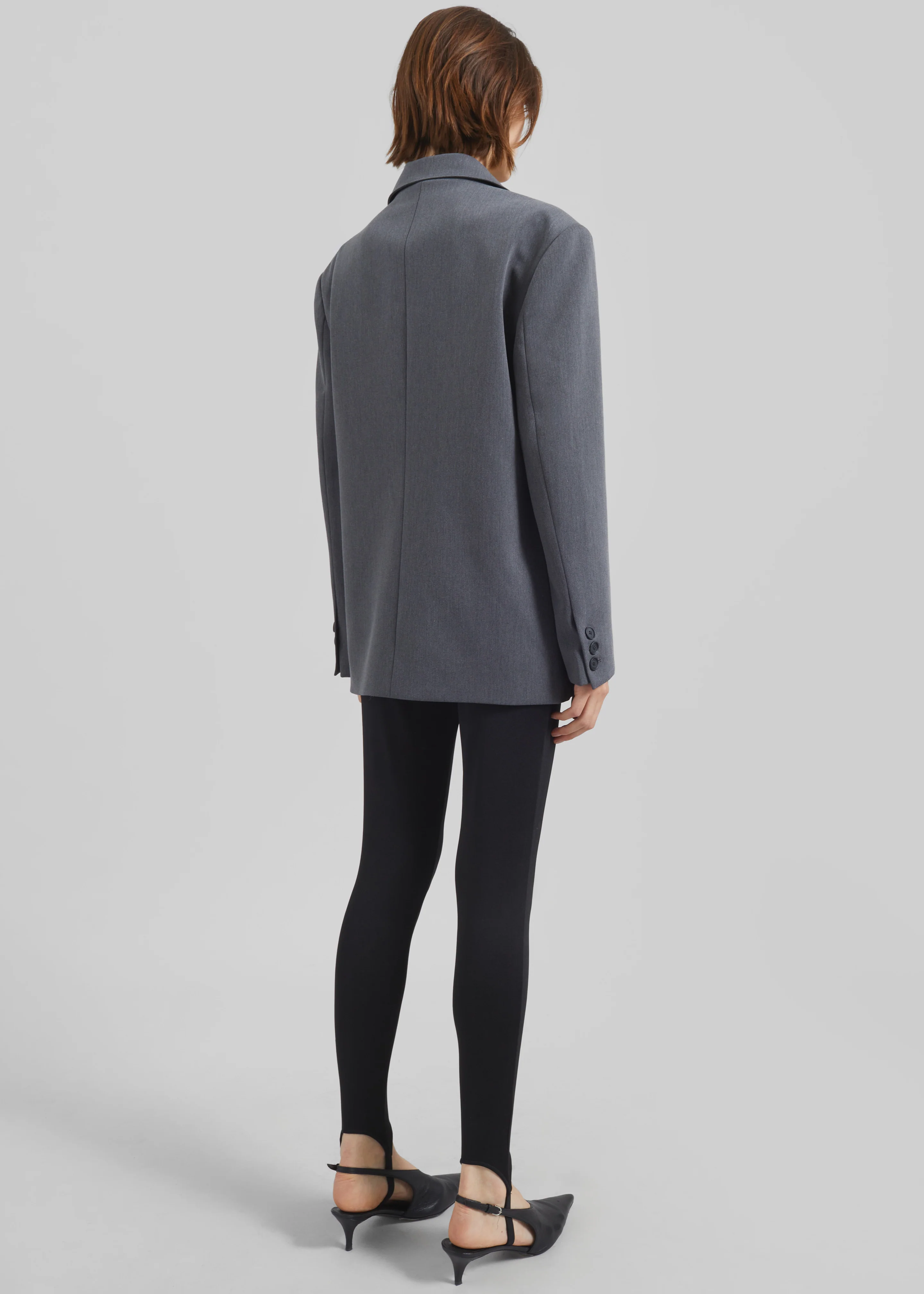 Antwerp Wrap Blazer - Grey - Image 8