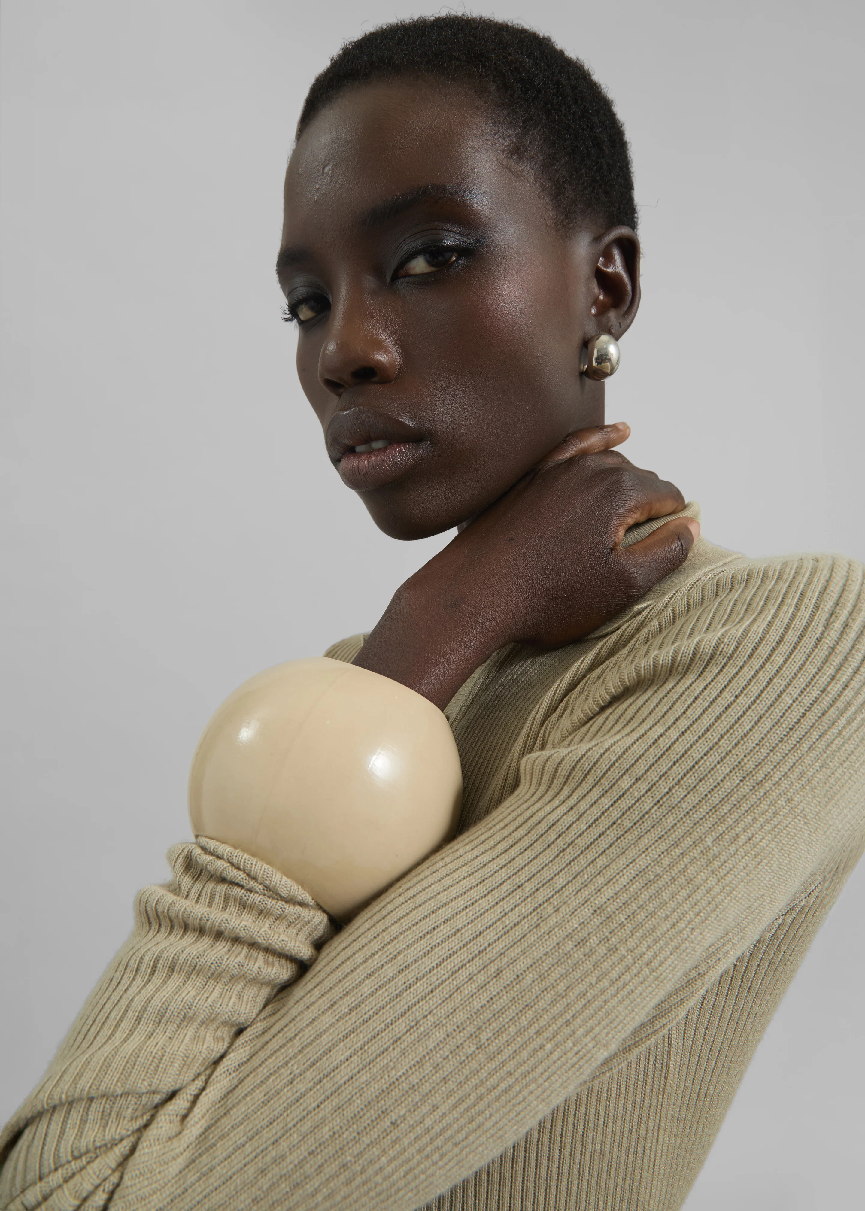Arc Objects Exclamation Bangle - Khaki - Image 5