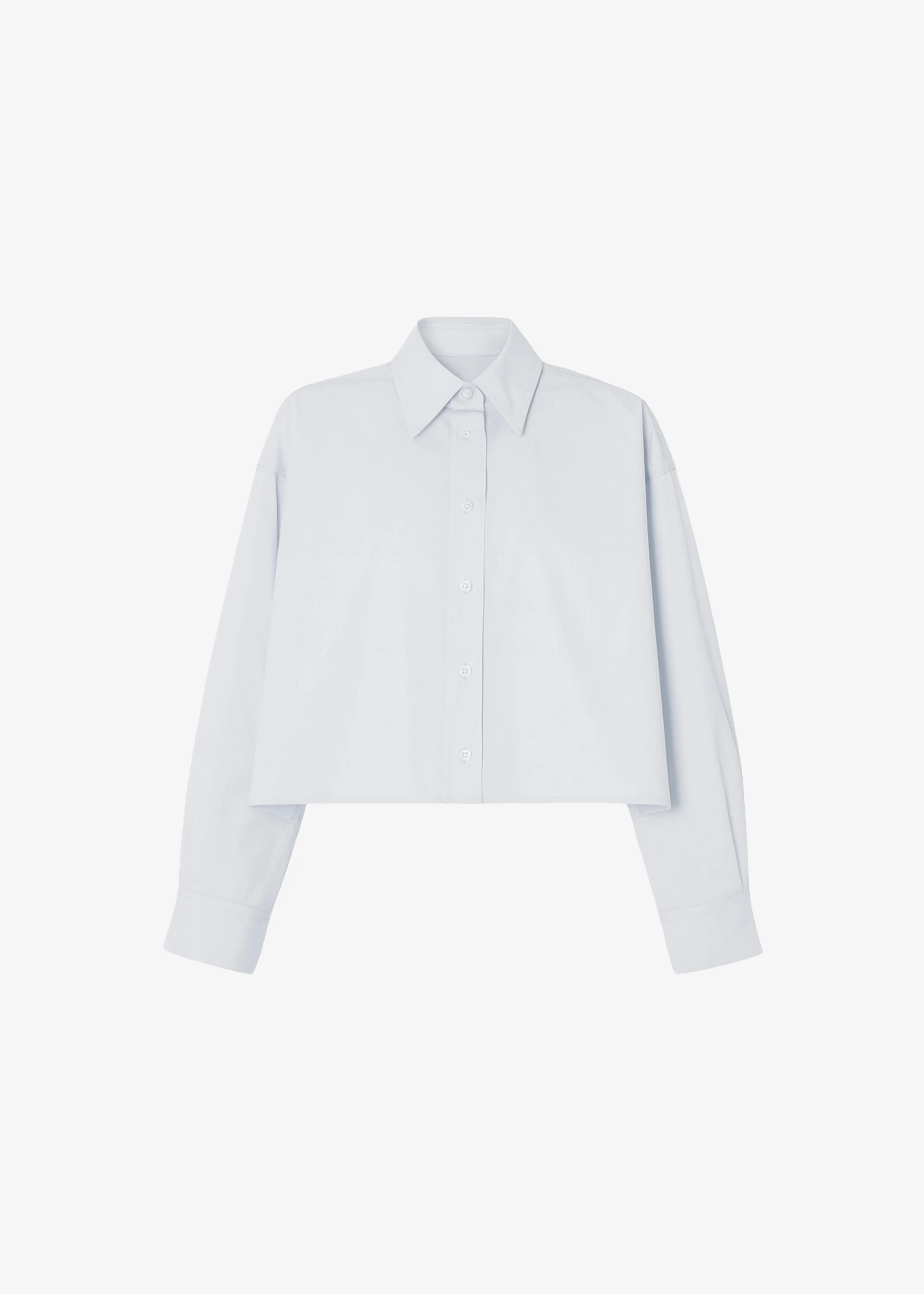Arlen Cotton Boxy Shirt - Slate Grey - Image 7
