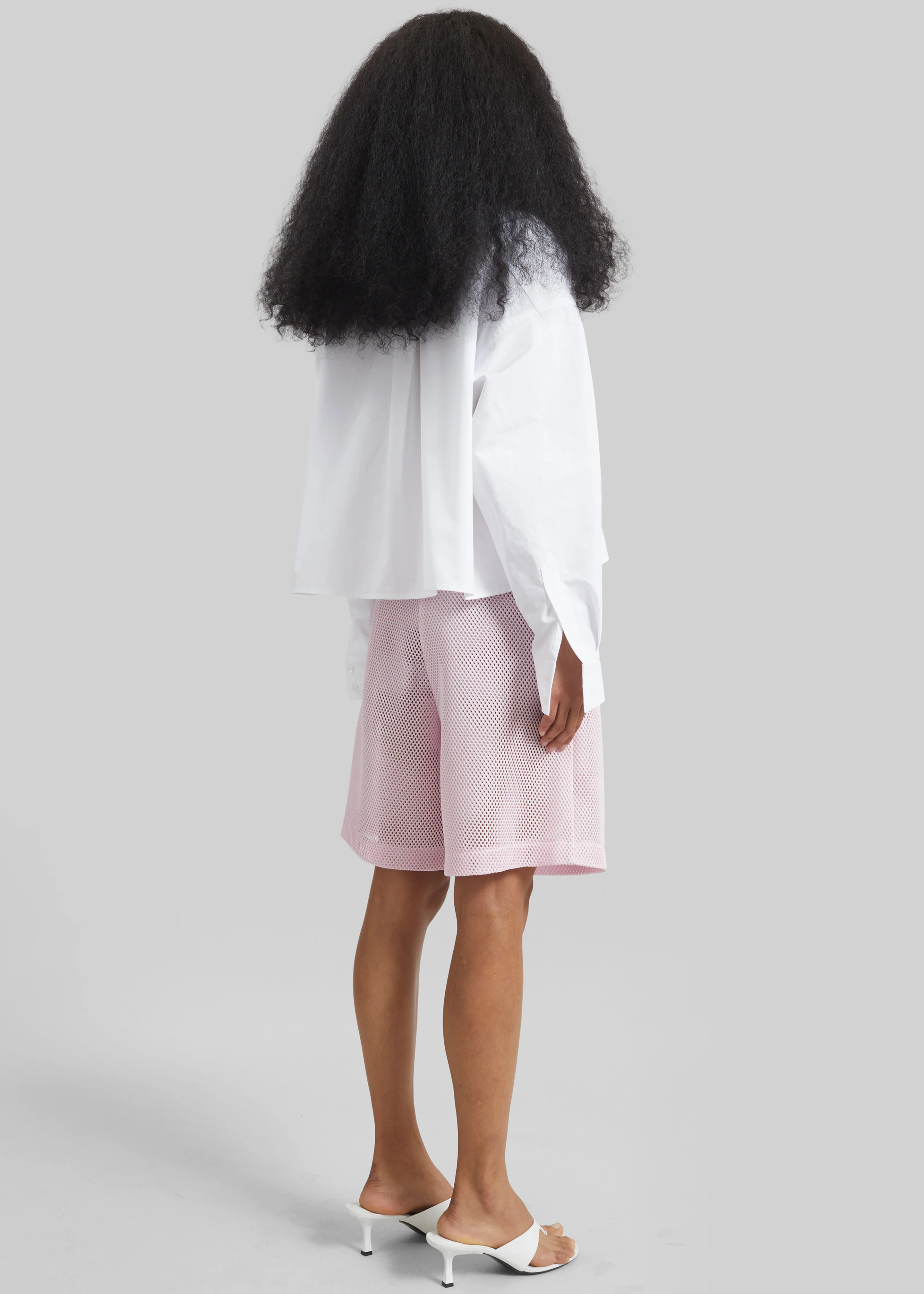 Arlen Cotton Boxy Shirt - White - Image 5