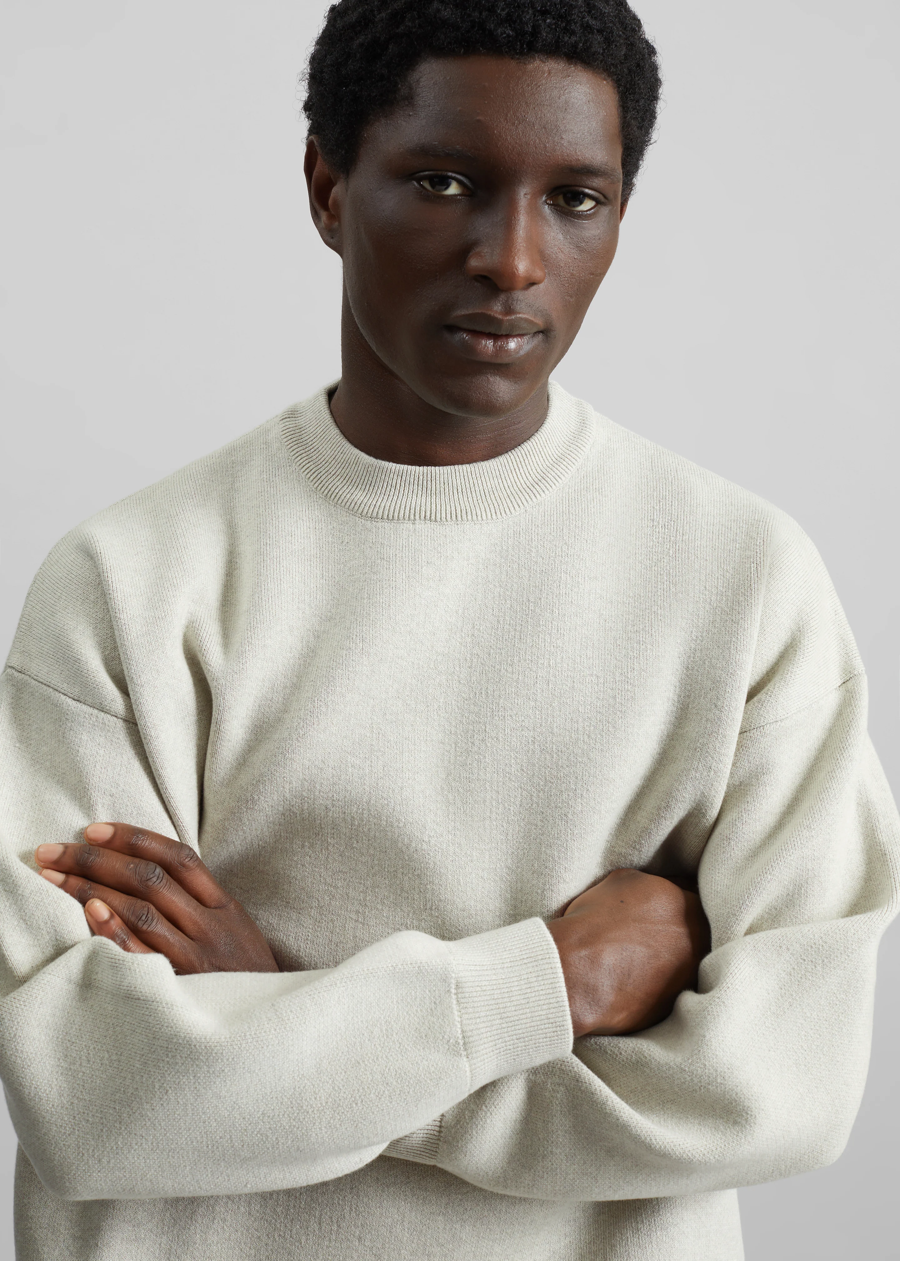 Arne Sweater - Grey Melange - Image 2