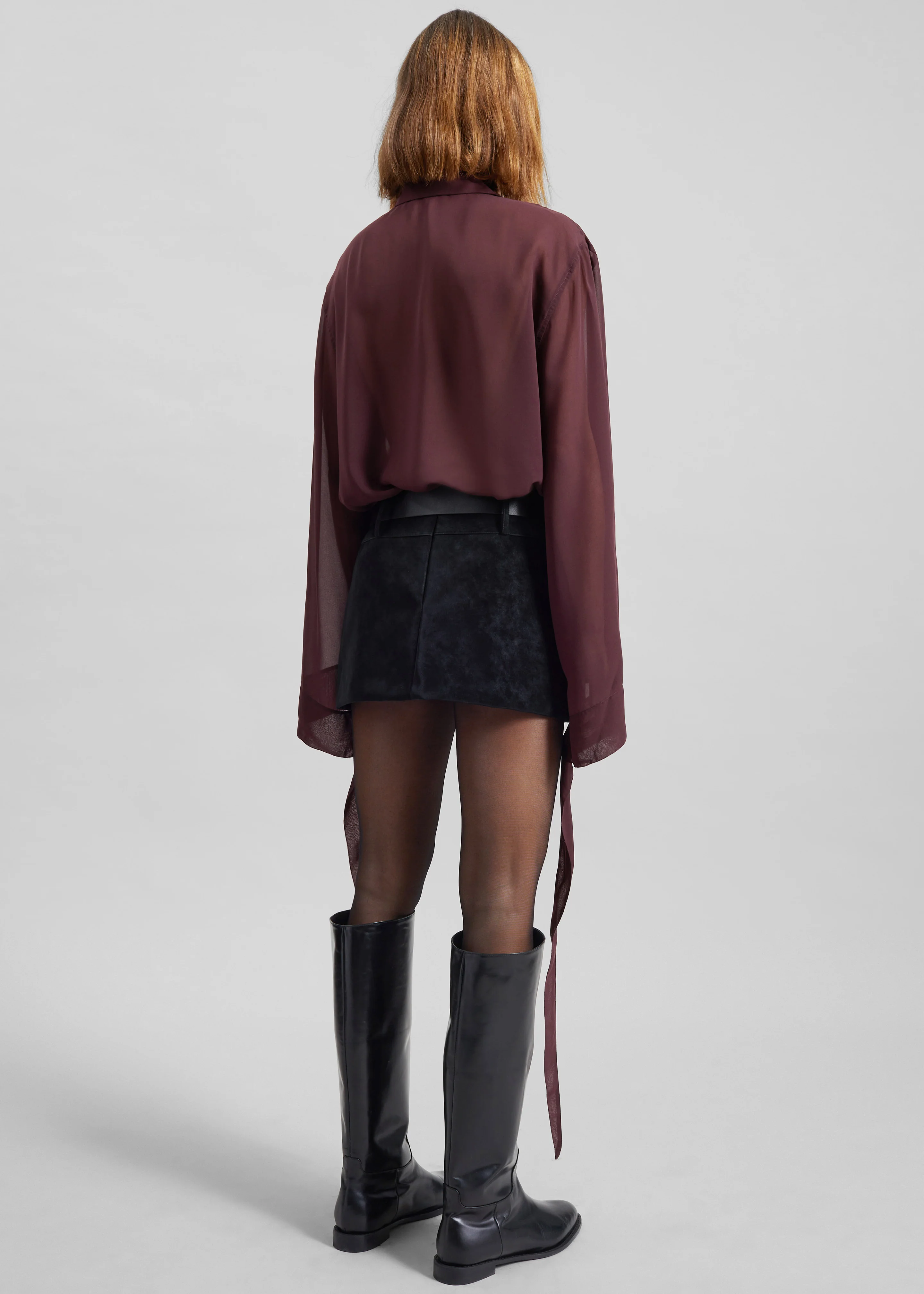 Arosa Belted Mini Skirt - Black - Image 10
