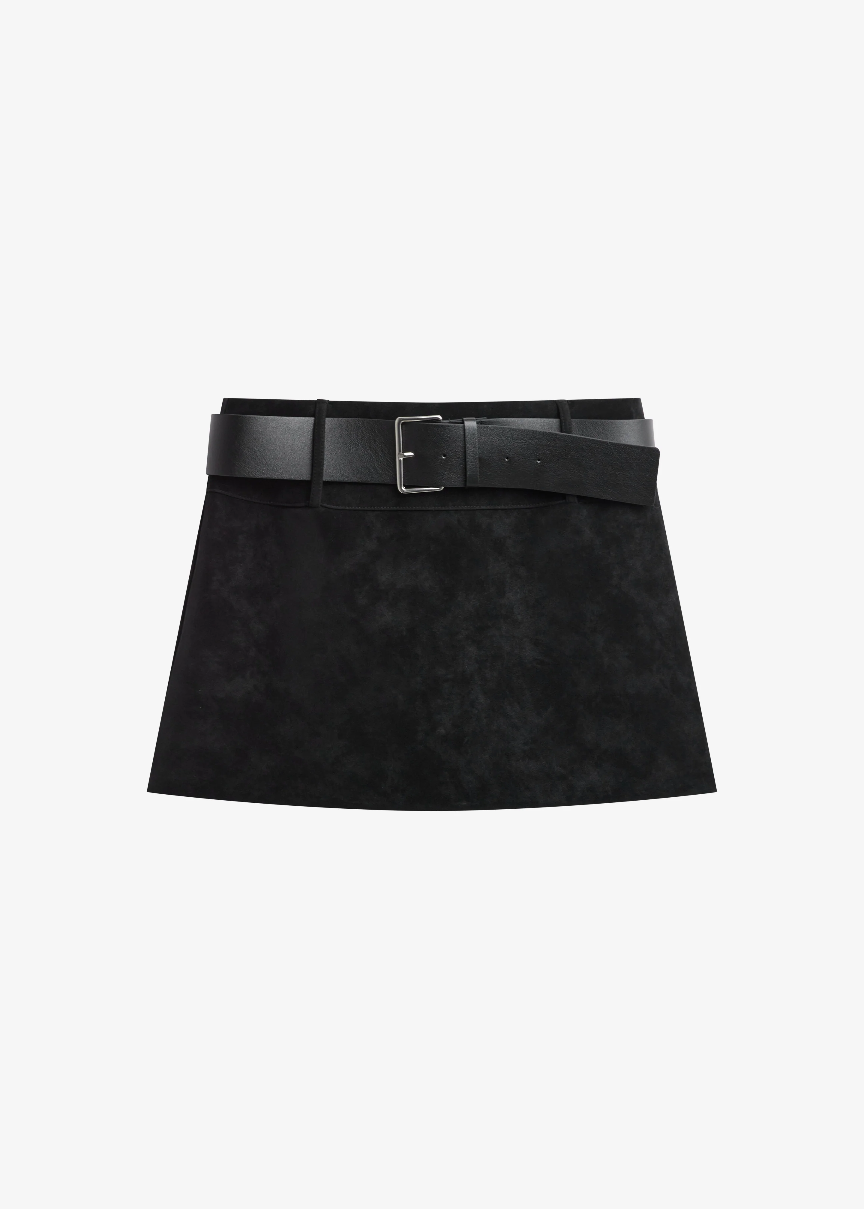 Arosa Belted Mini Skirt - Black - Image 11