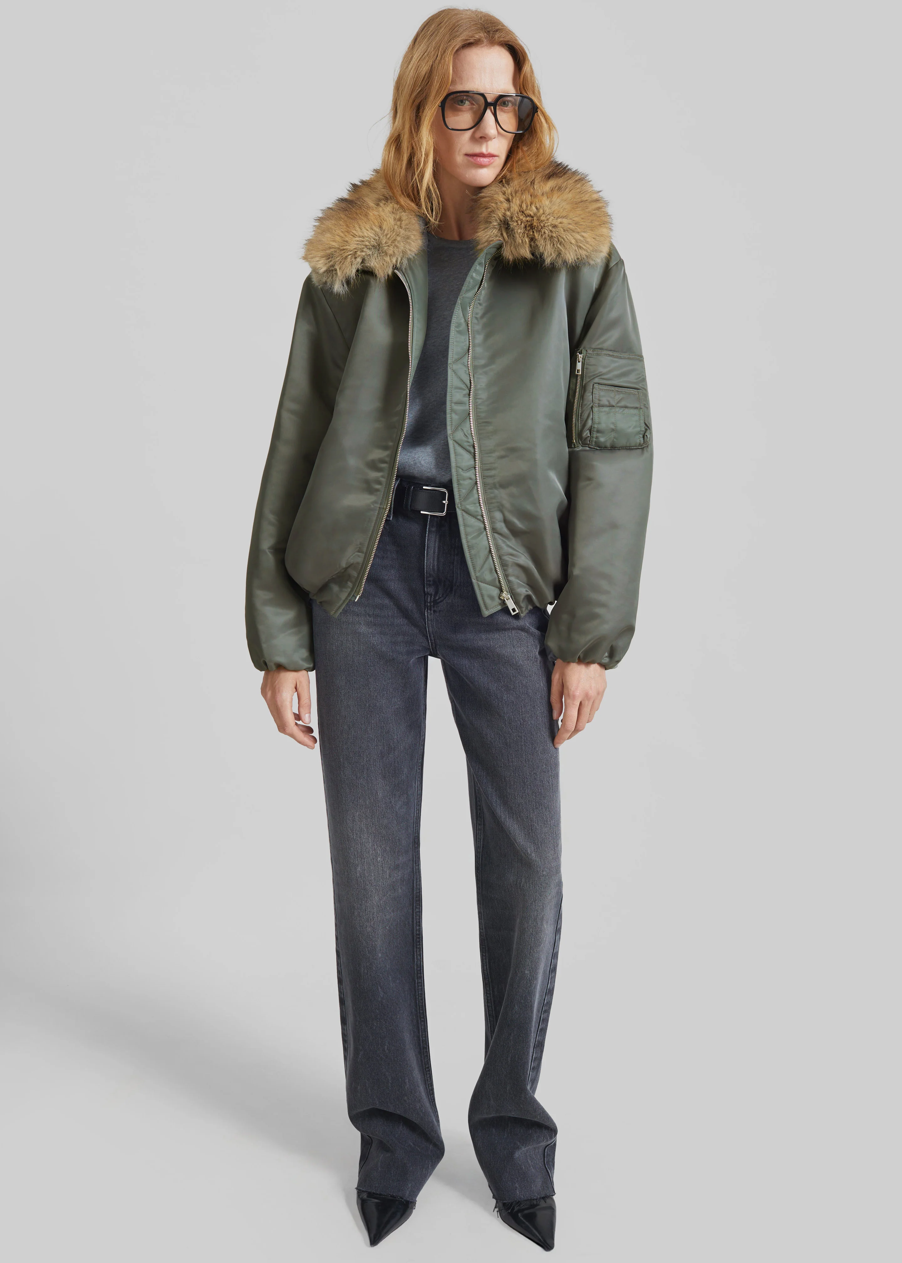 Arslev Bomber Jacket - Pale Olive - Image 4