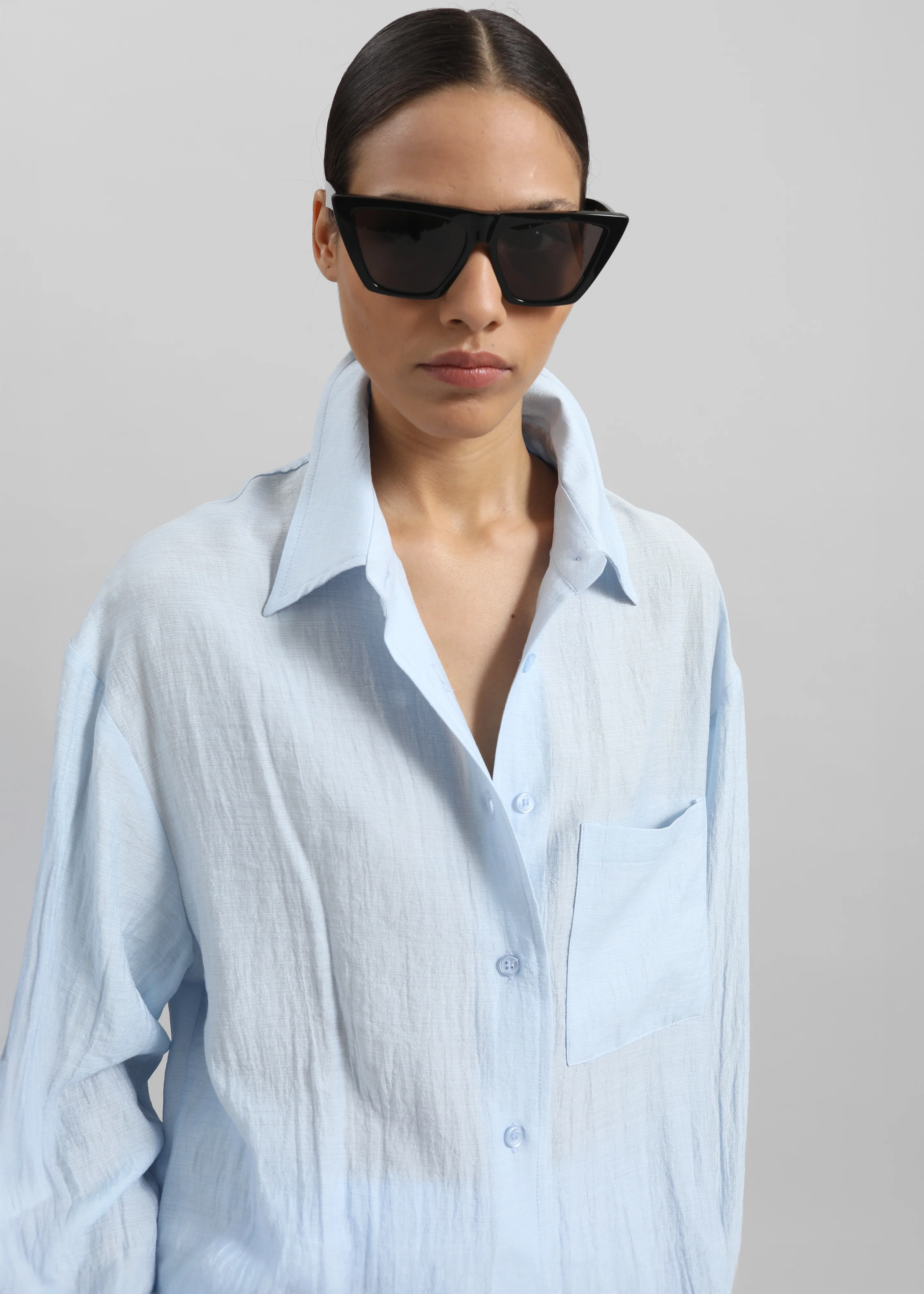 Ascain Fluid Shirt - Sky Blue - Image 3