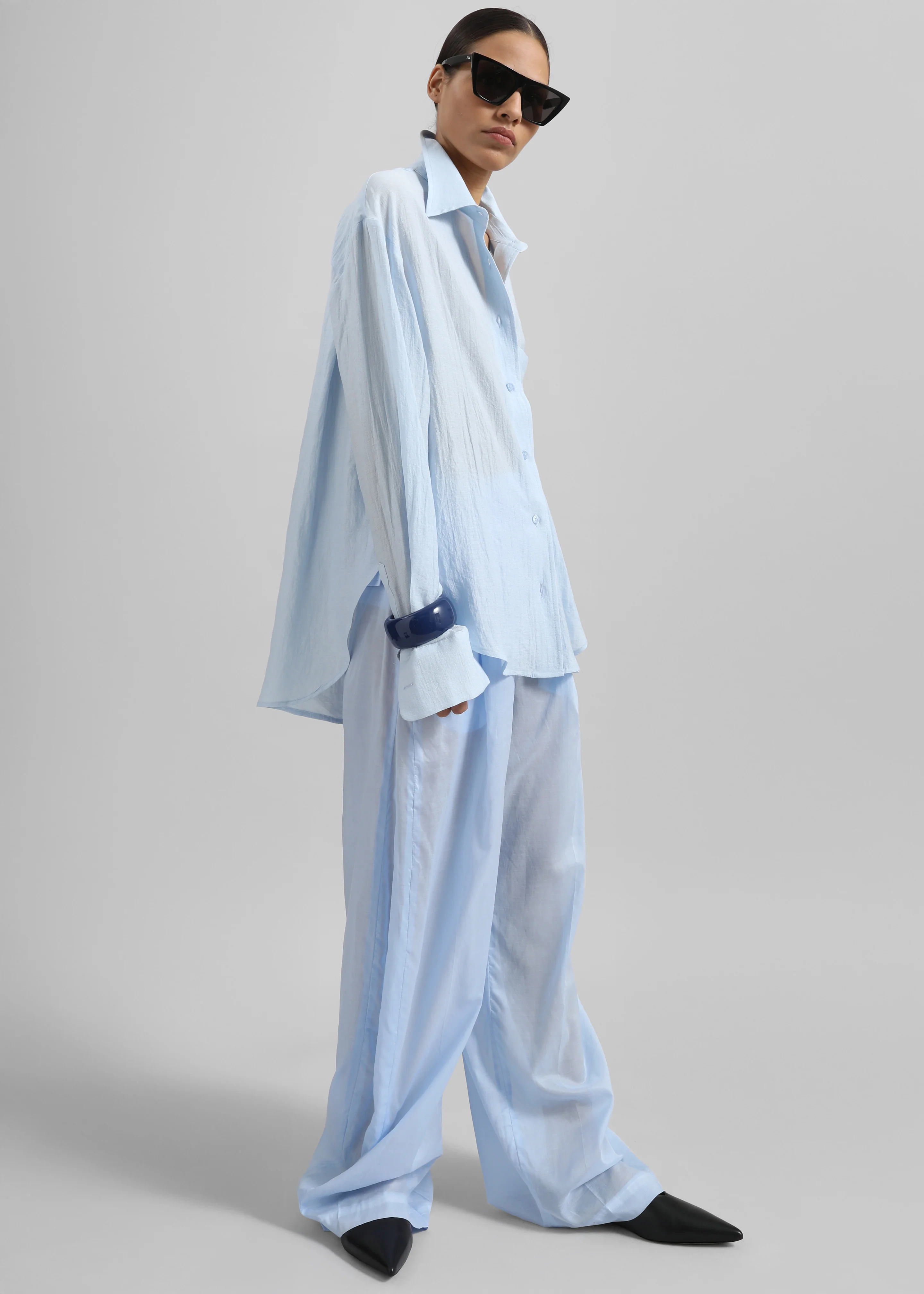 Ascain Fluid Shirt - Sky Blue - Image 8