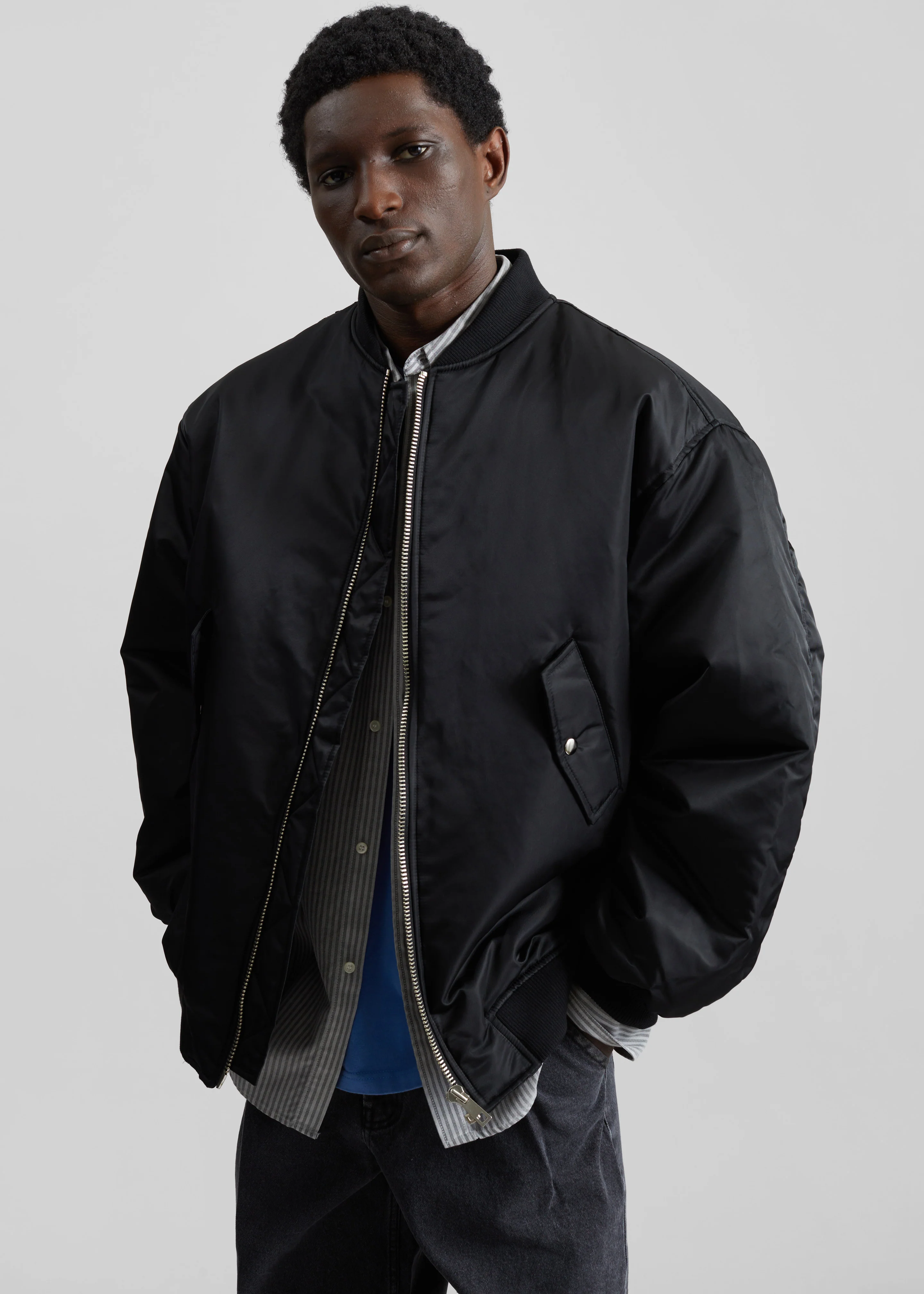 Astra Bomber Jacket - Black - Image 12