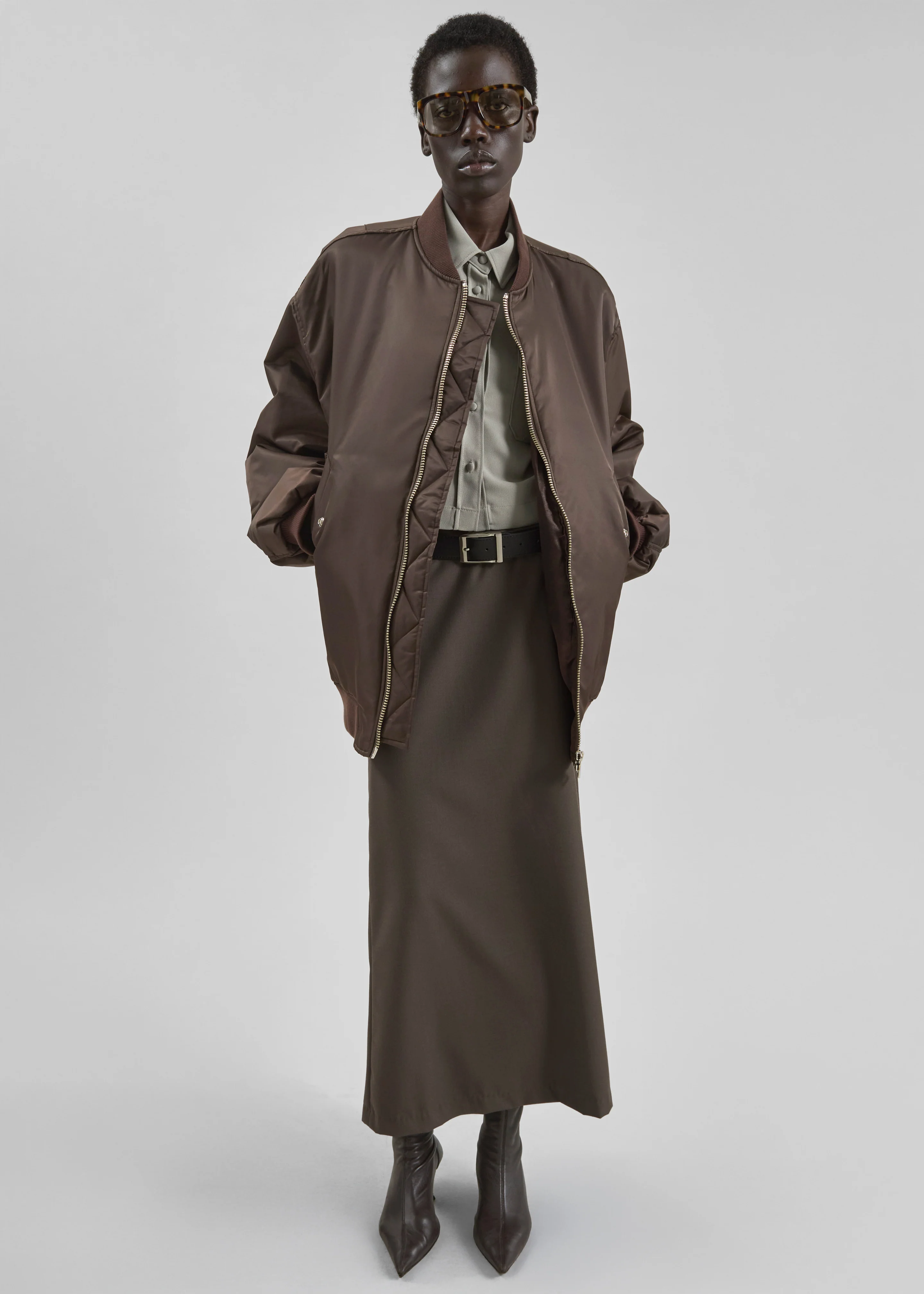 Astra Bomber Jacket - Brown - Image 3