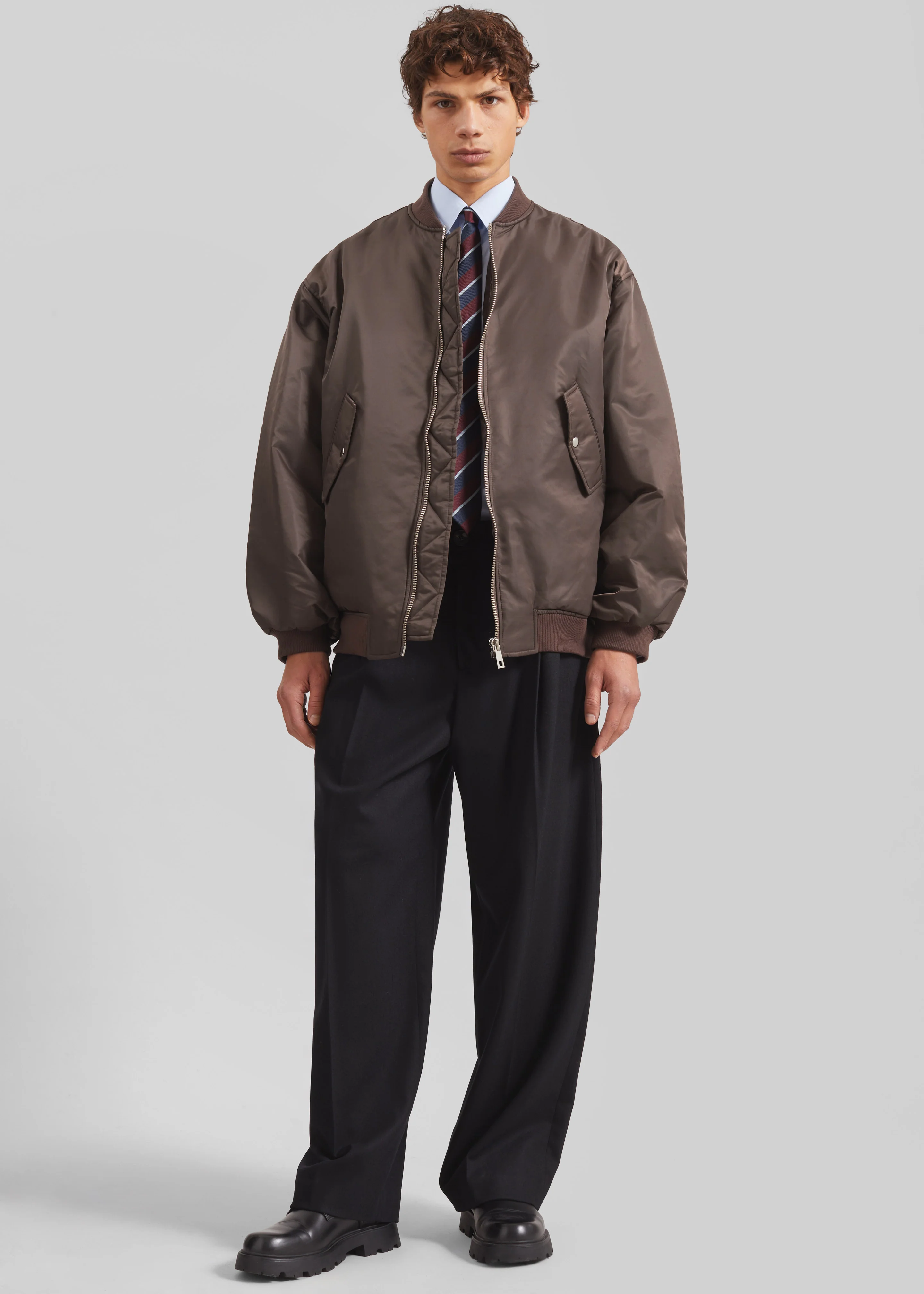 Astra Bomber Jacket - Brown - Image 9