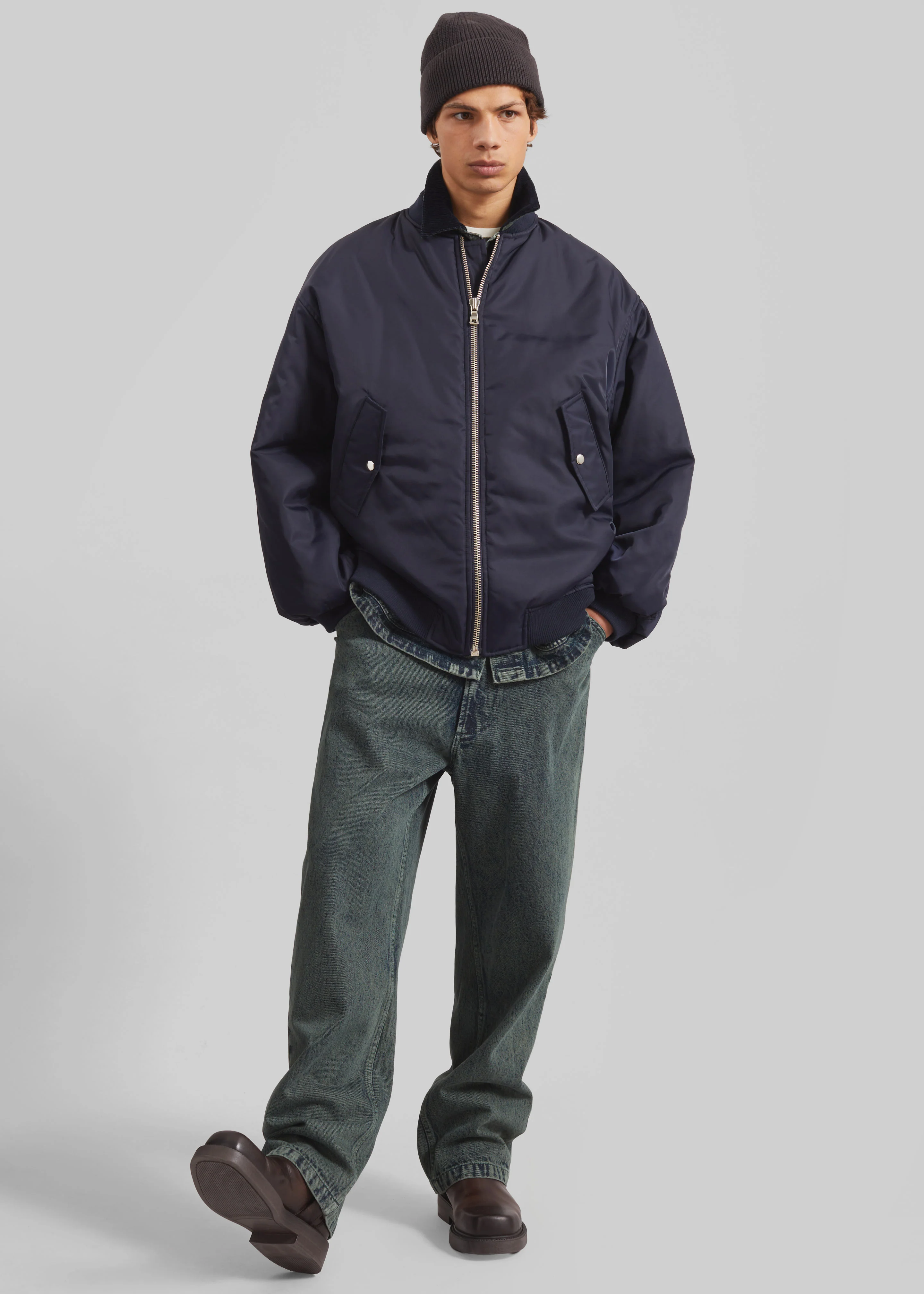 Astra Bomber Jacket - Navy - Image 2