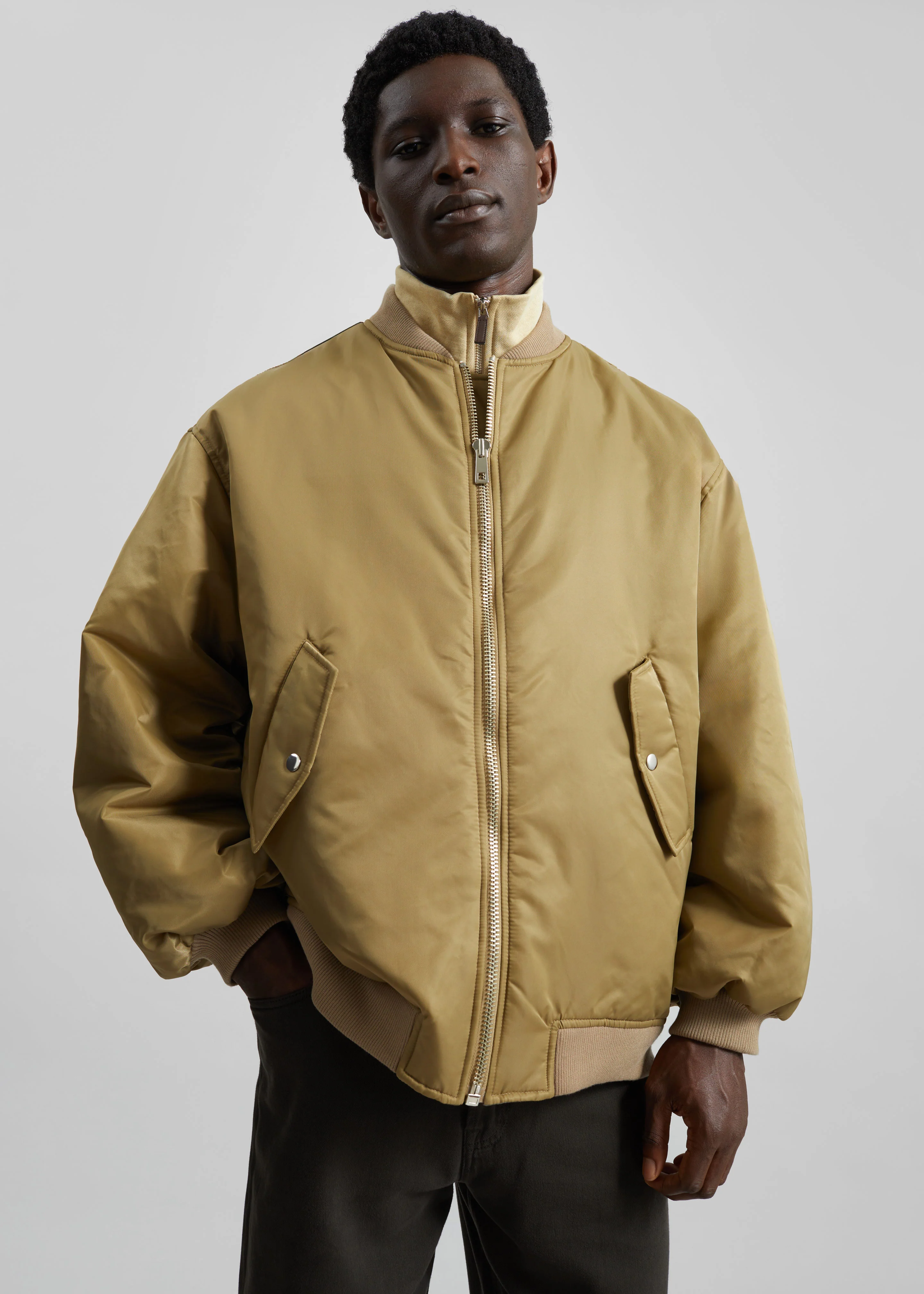 Astra Bomber Jacket - Olive - Image 10