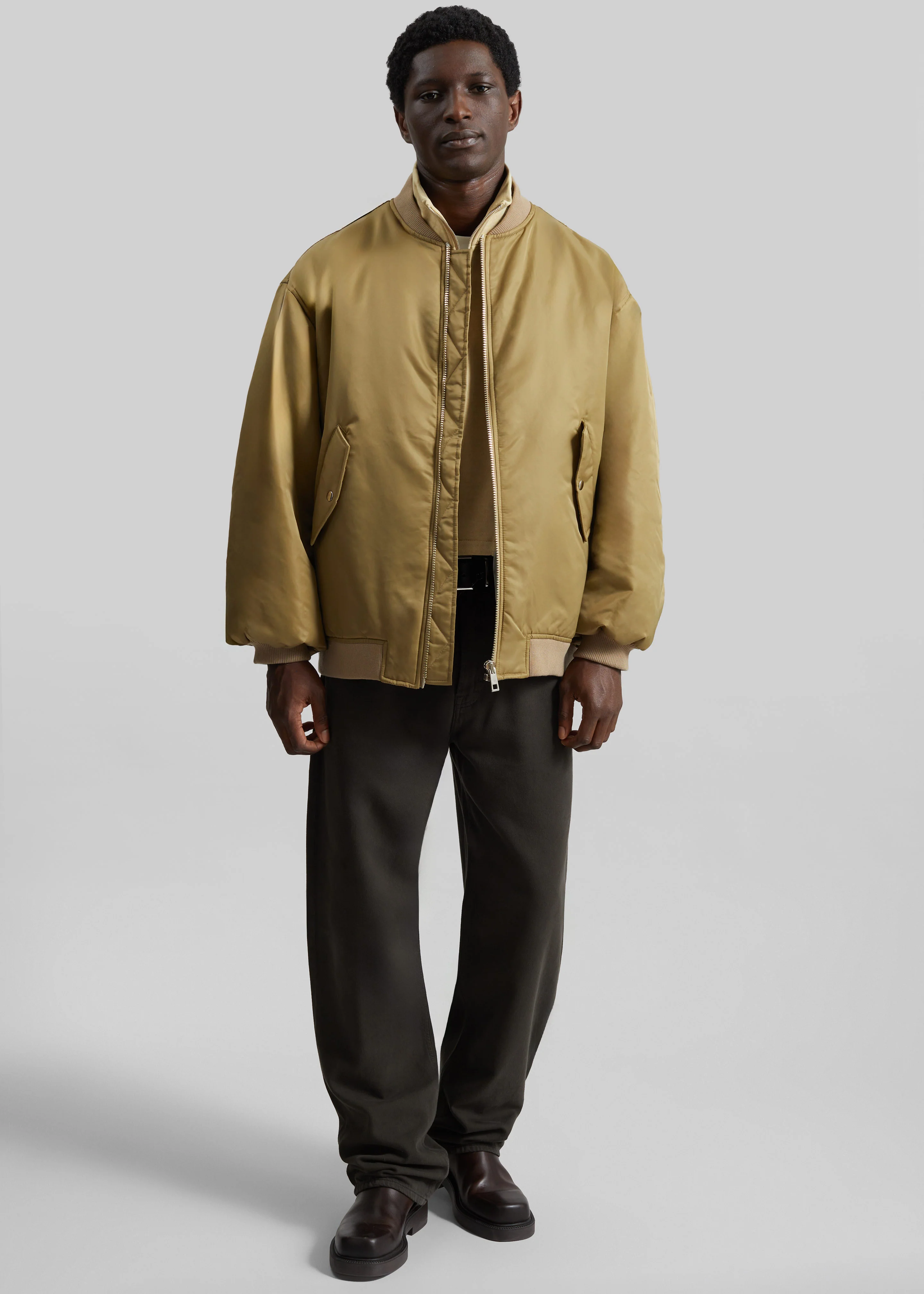 Astra Bomber Jacket - Olive - Image 11