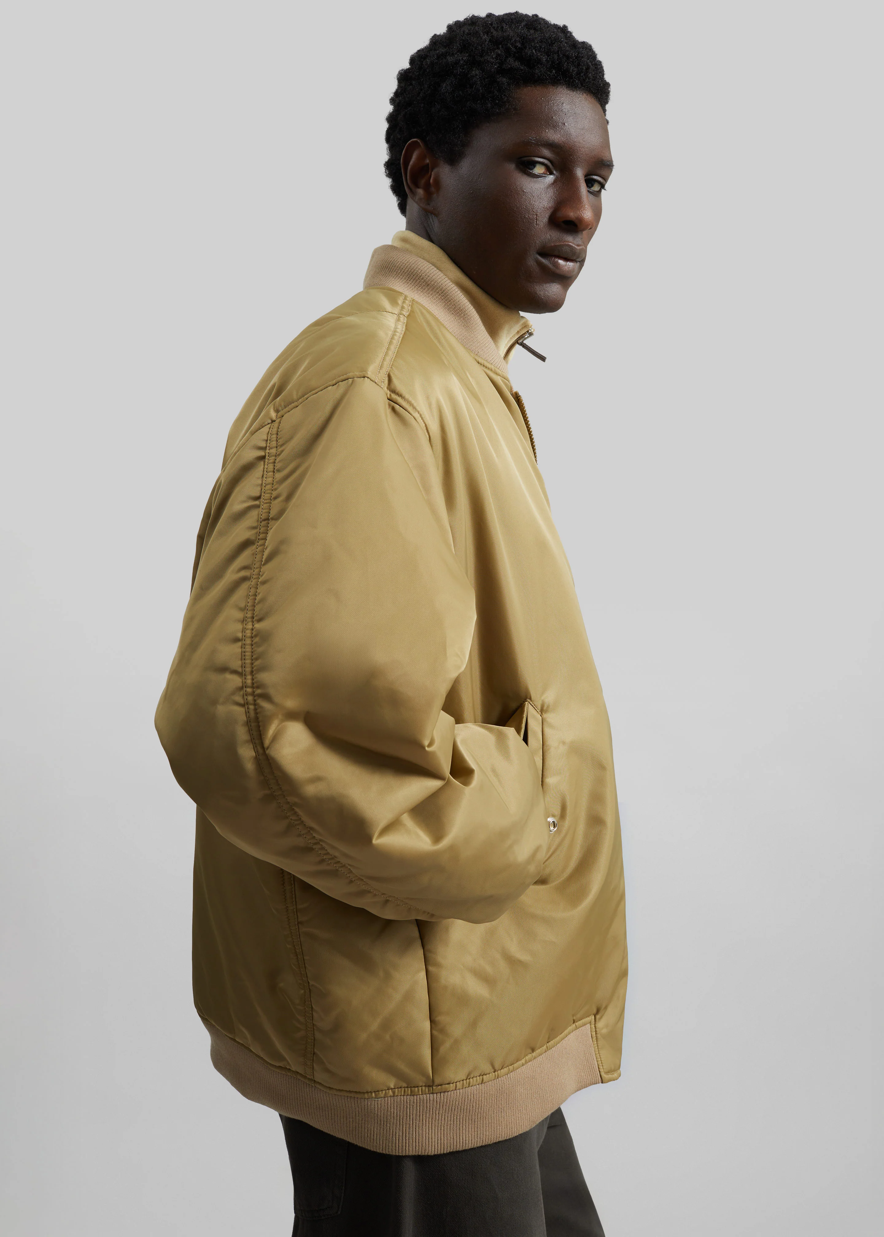 Astra Bomber Jacket - Olive - Image 12