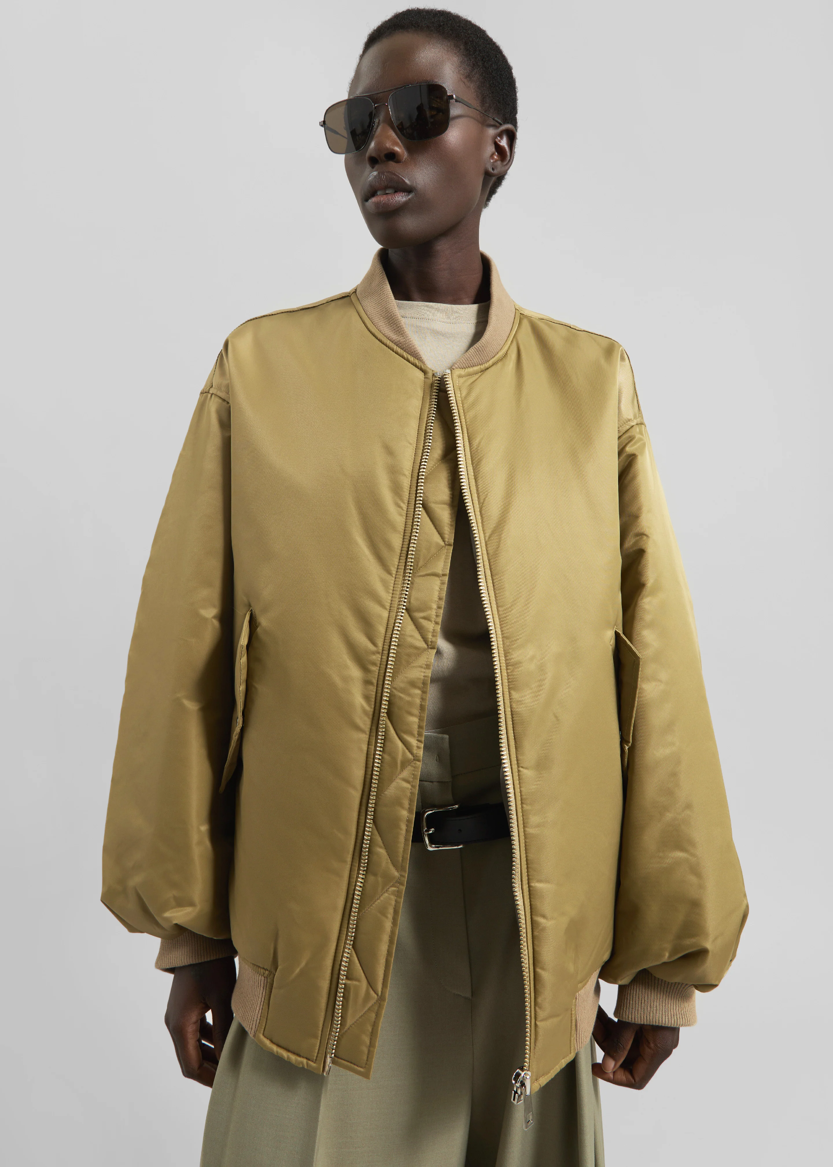 Astra Bomber Jacket - Olive - Image 4